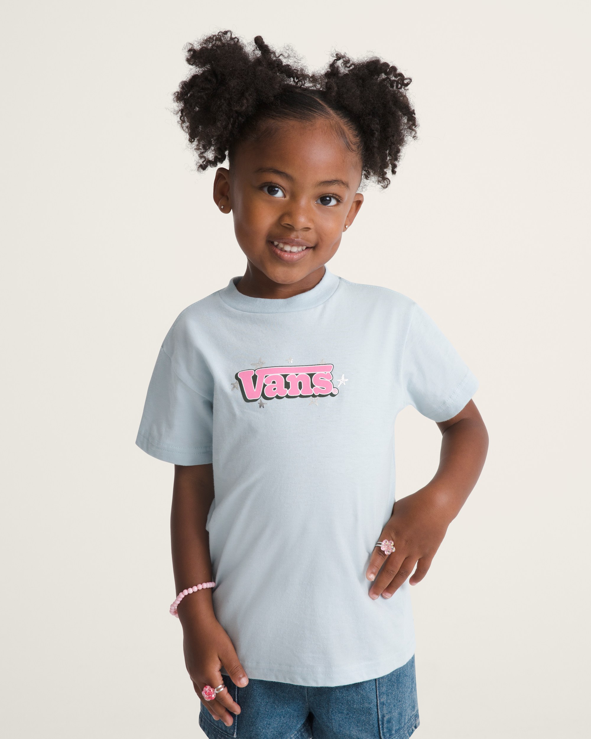 Little Kids Bubble Vans TShirt VANS Dawn Mist Blue ALT2