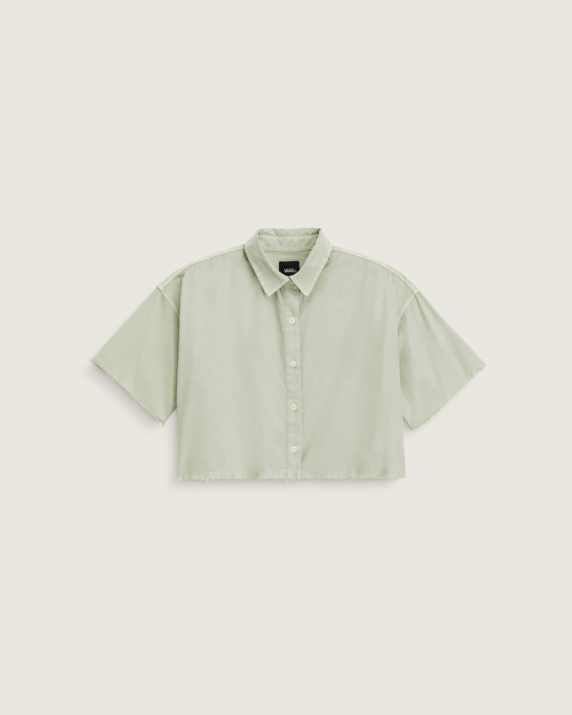 Crop Shirt VANS Soft Sage Green HERO
