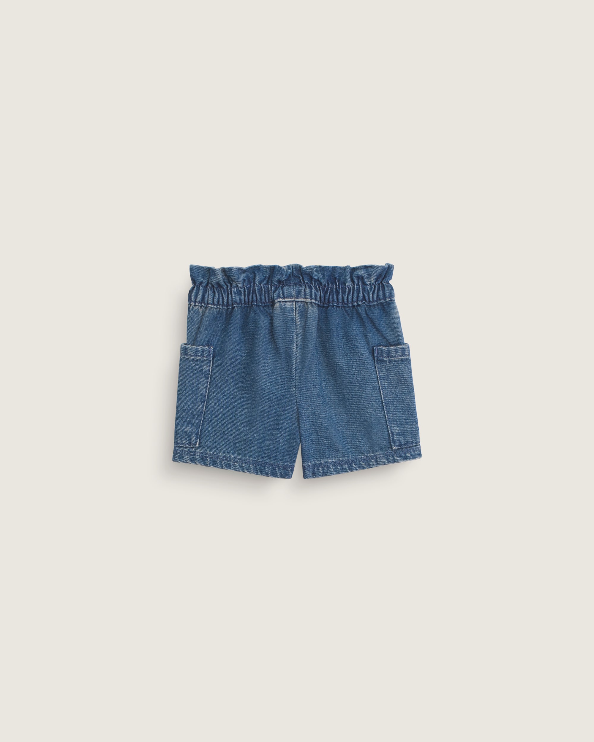 Little Kids Joy Ruffled Elastic Waist Shorts VANS Vintage Indigo Blue ALT1
