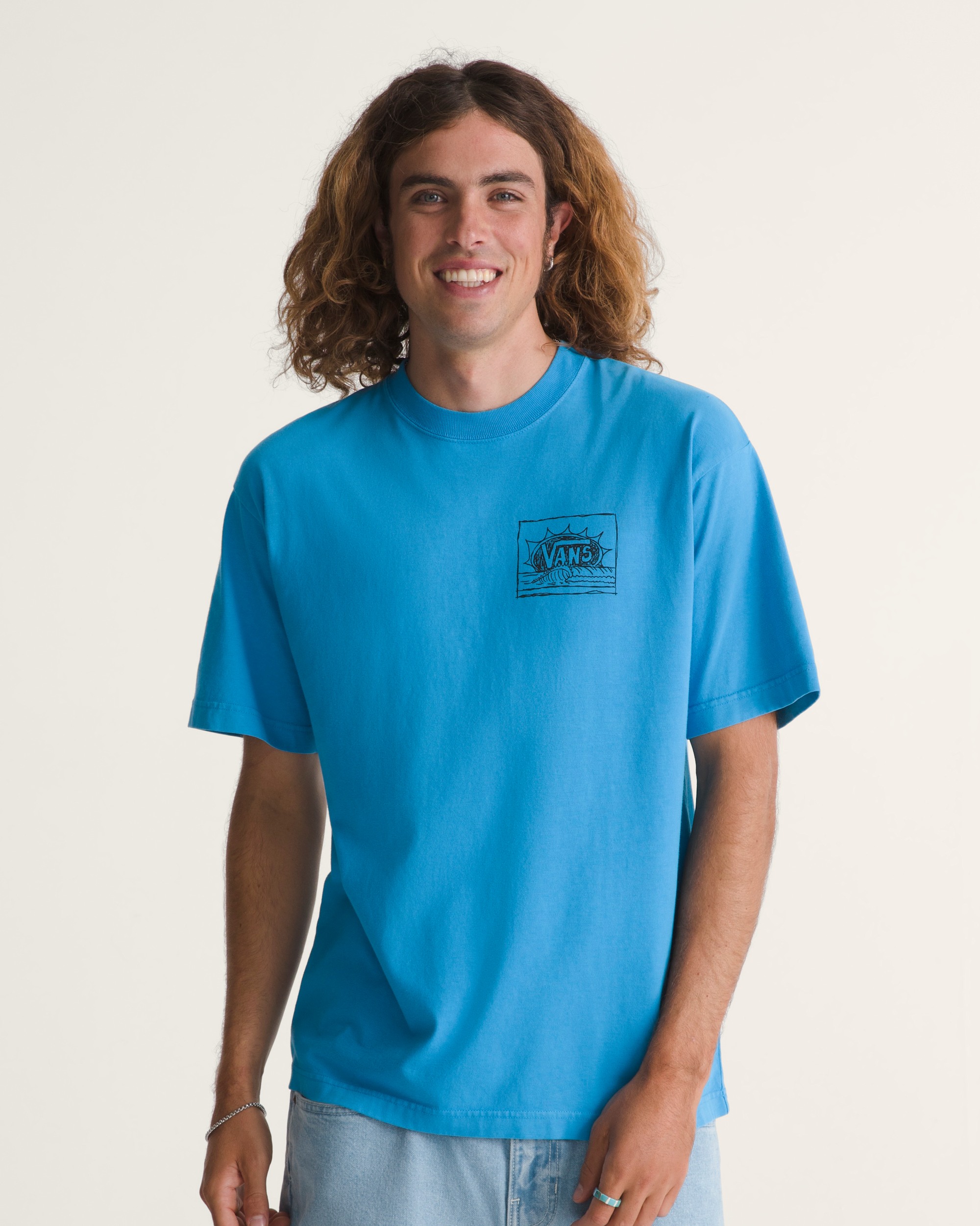 Bright Day TShirt VANS Bright Azure Blue ALT2