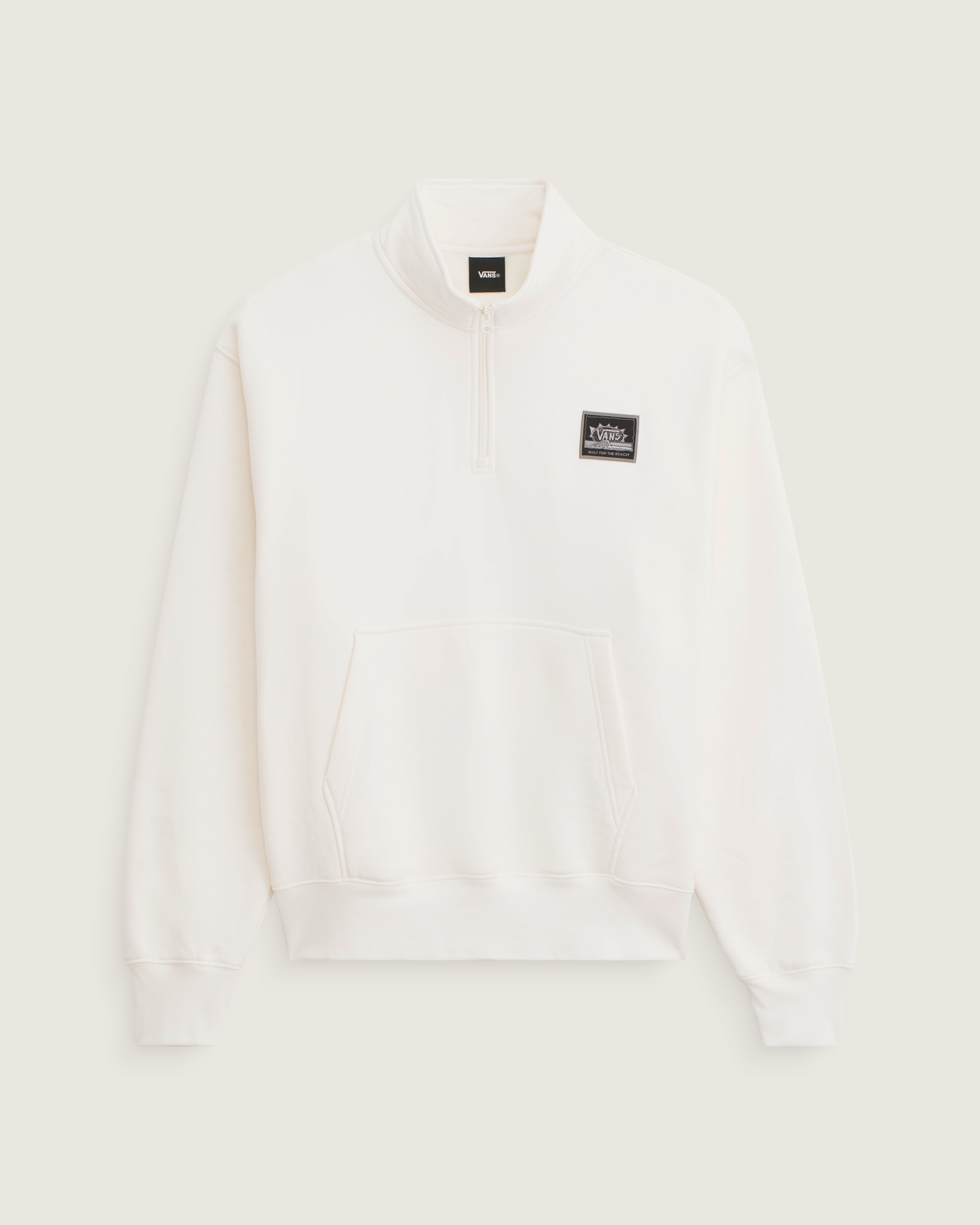 Quarter Zip Sweatshirt VANS Egret White HERO