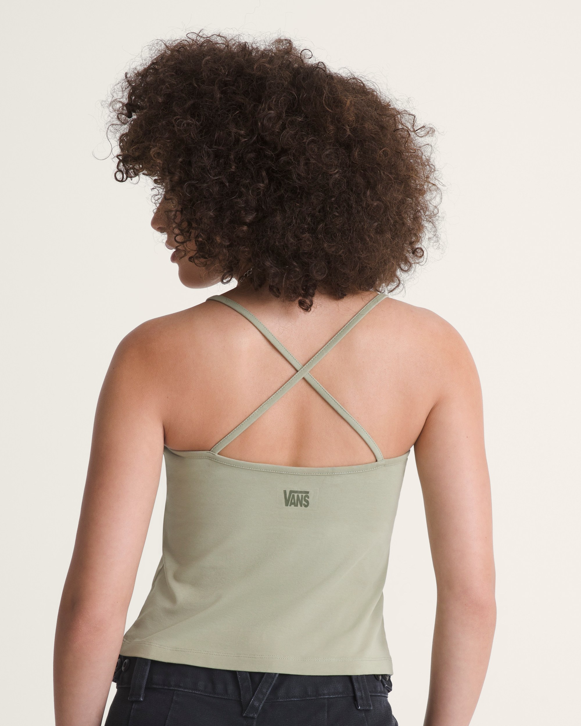 Cross Back Tank Top VANS Soft Sage Green ALT3