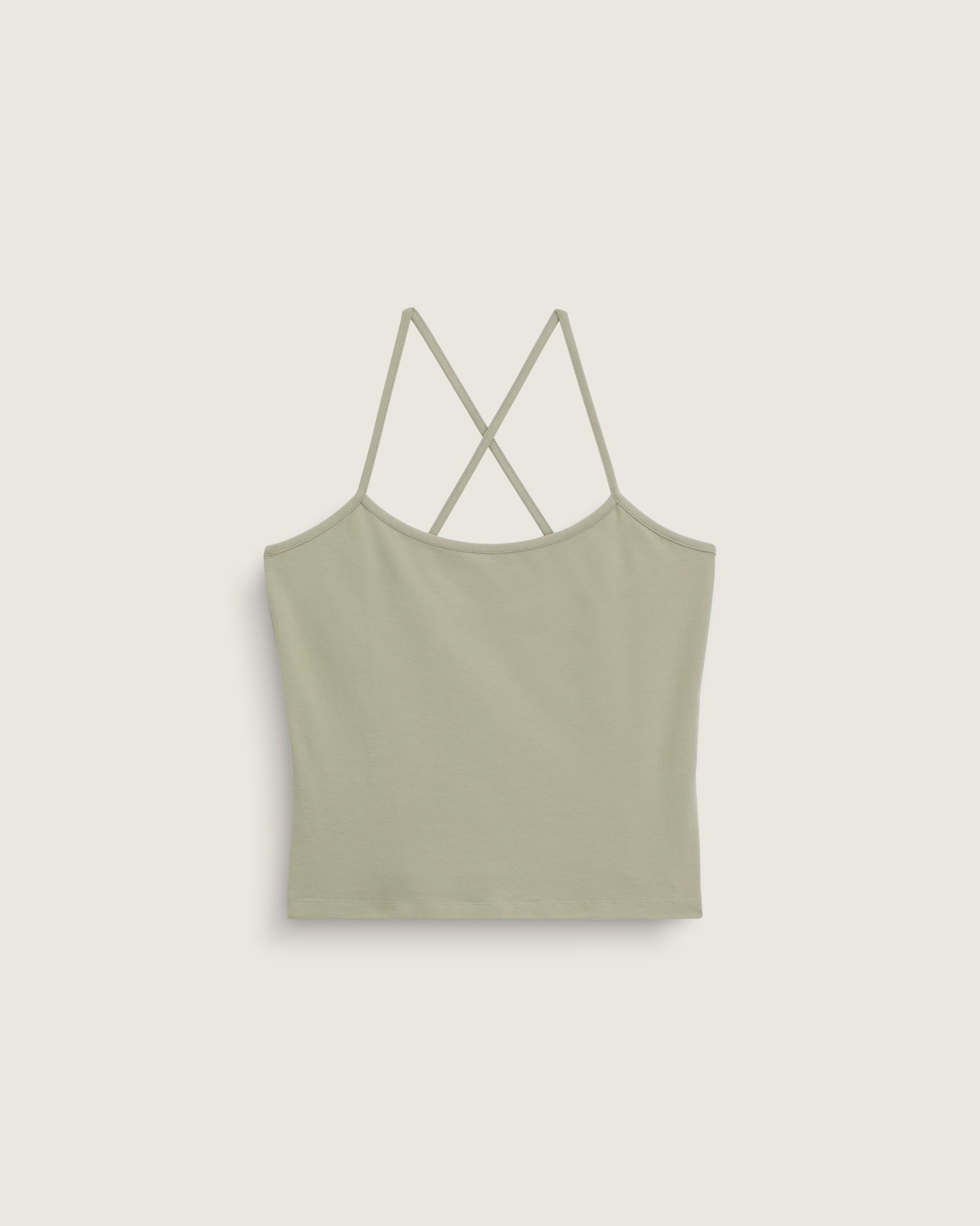 Cross Back Tank Top VANS Soft Sage Green HERO