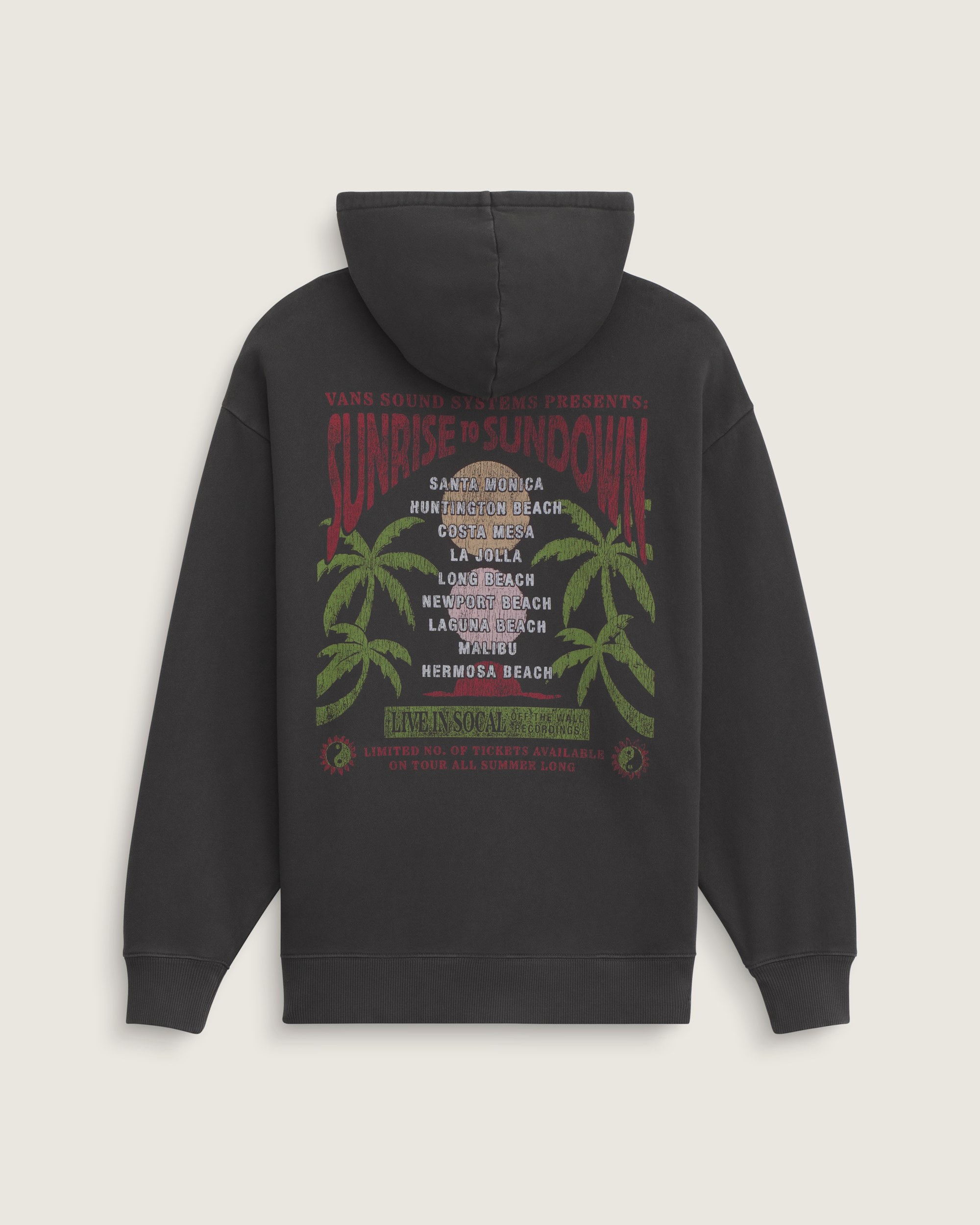 Summer Sets Pullover Hoodie VANS Faded Black HERO