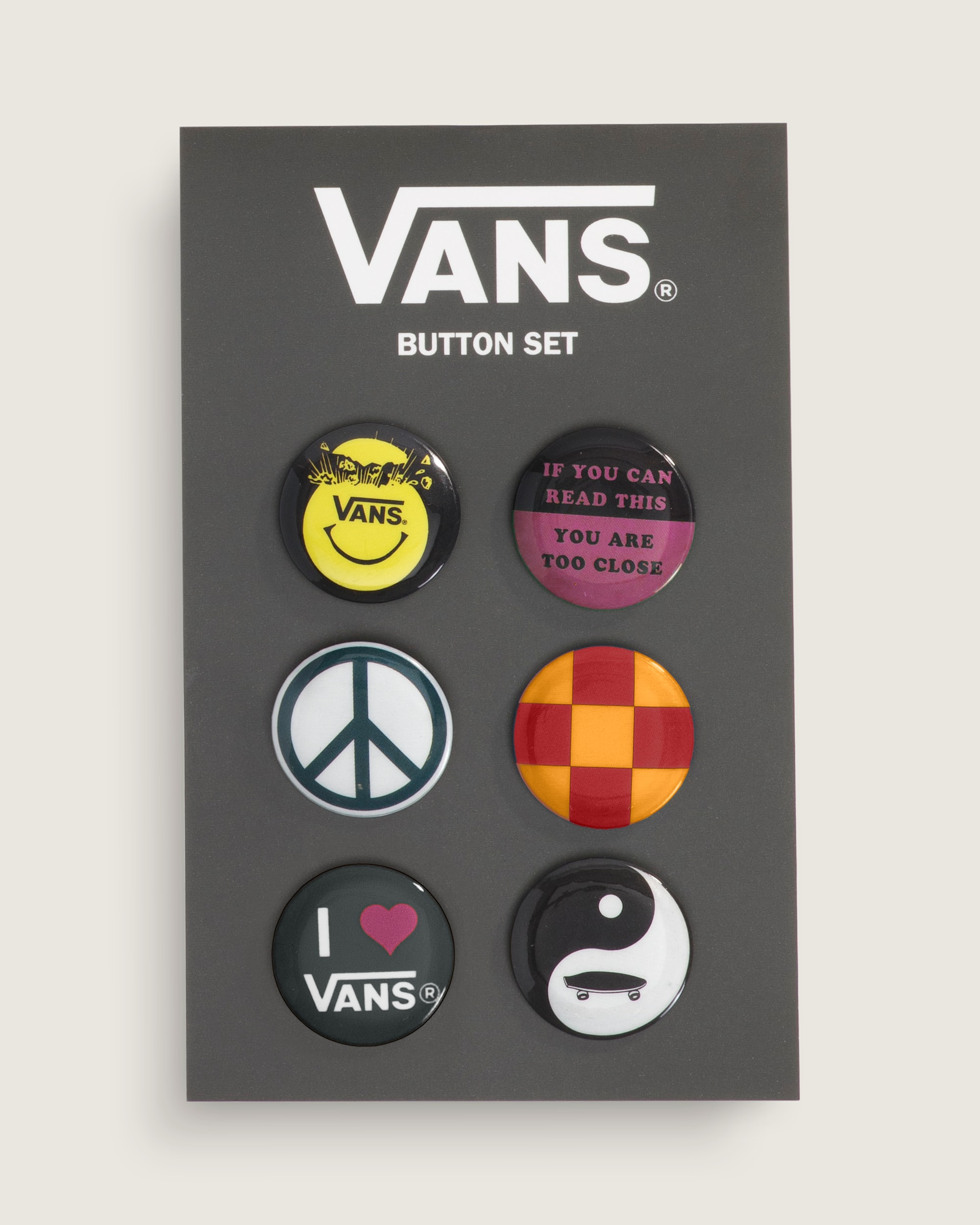 Vans Too Close Club Button Set VANS Multi HERO