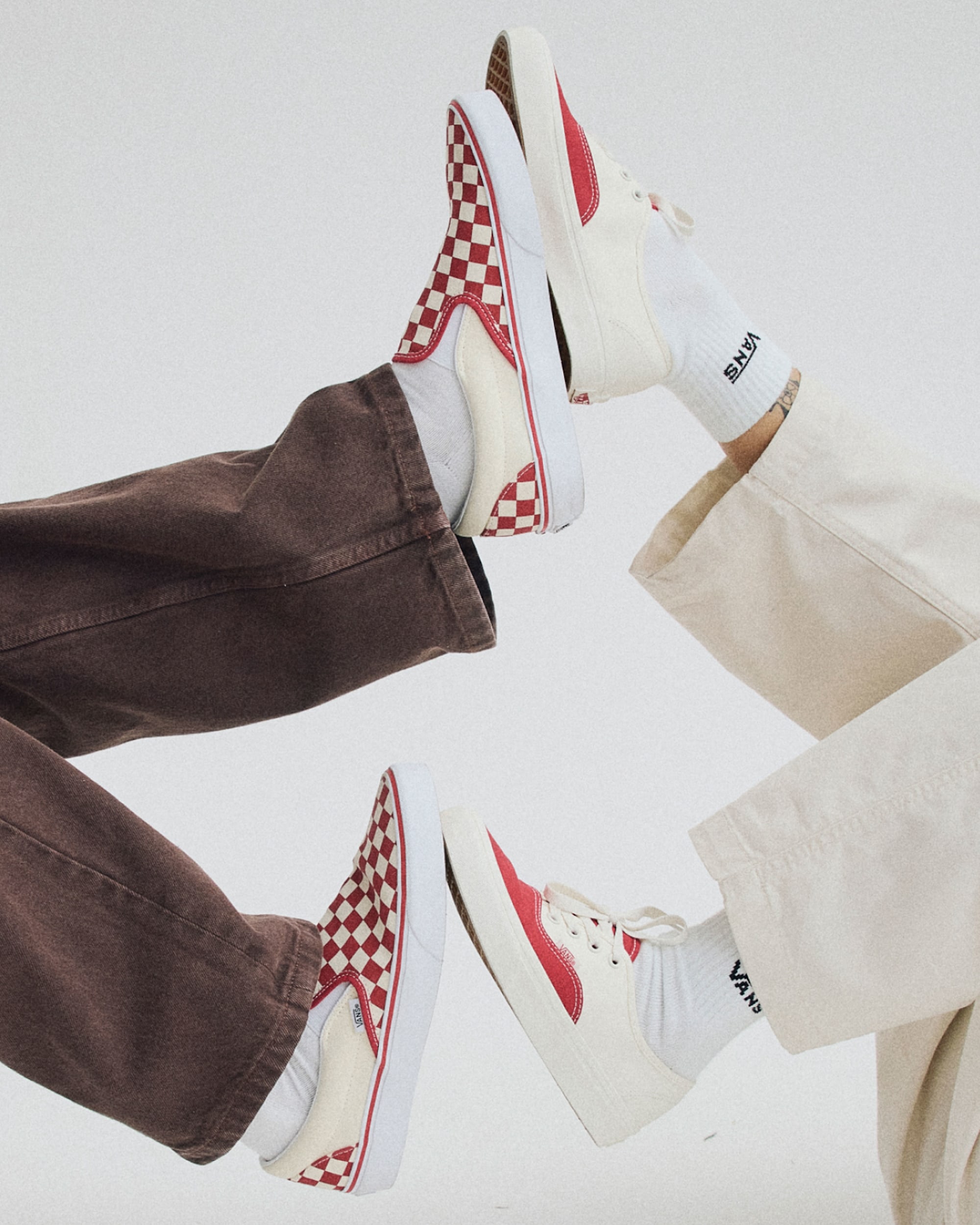 Game Day Classic SlipOn Checkerboard Shoe VANS Checkerboard Crimson Red  True White ALT4