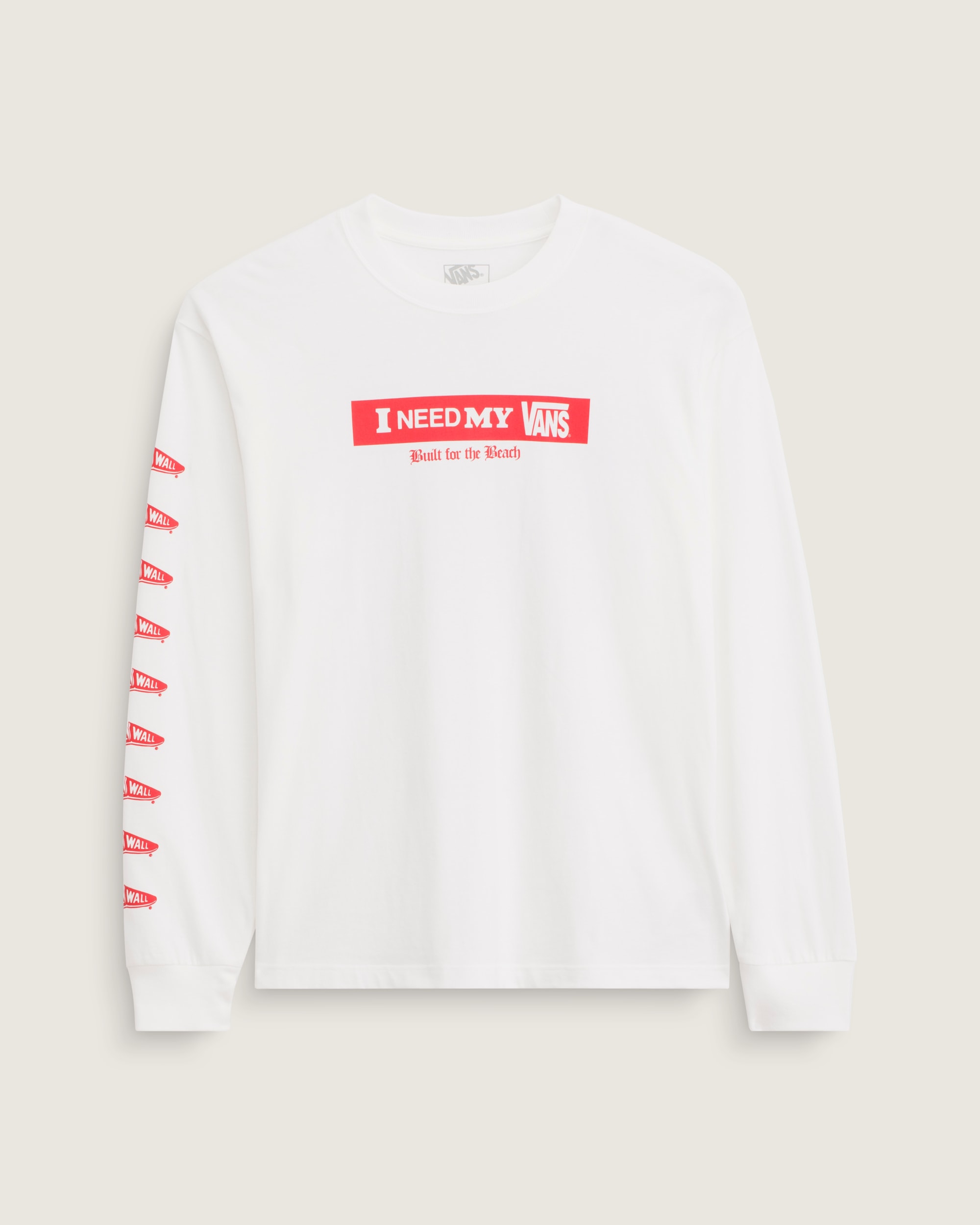 I Need My Long Sleeve TShirt VANS White ALT2