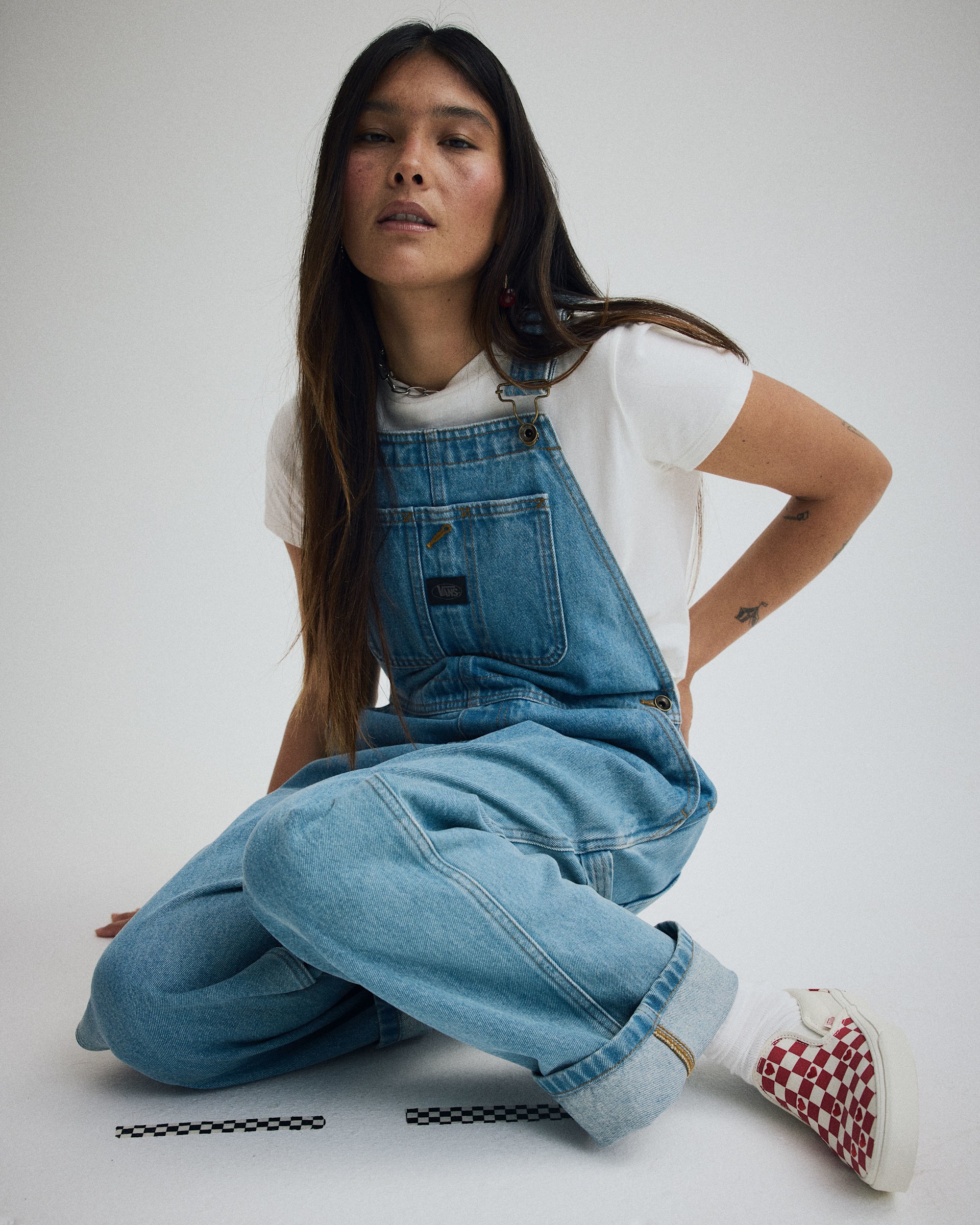 Chore Denim Overall VANS Stonewash Blue ALT1