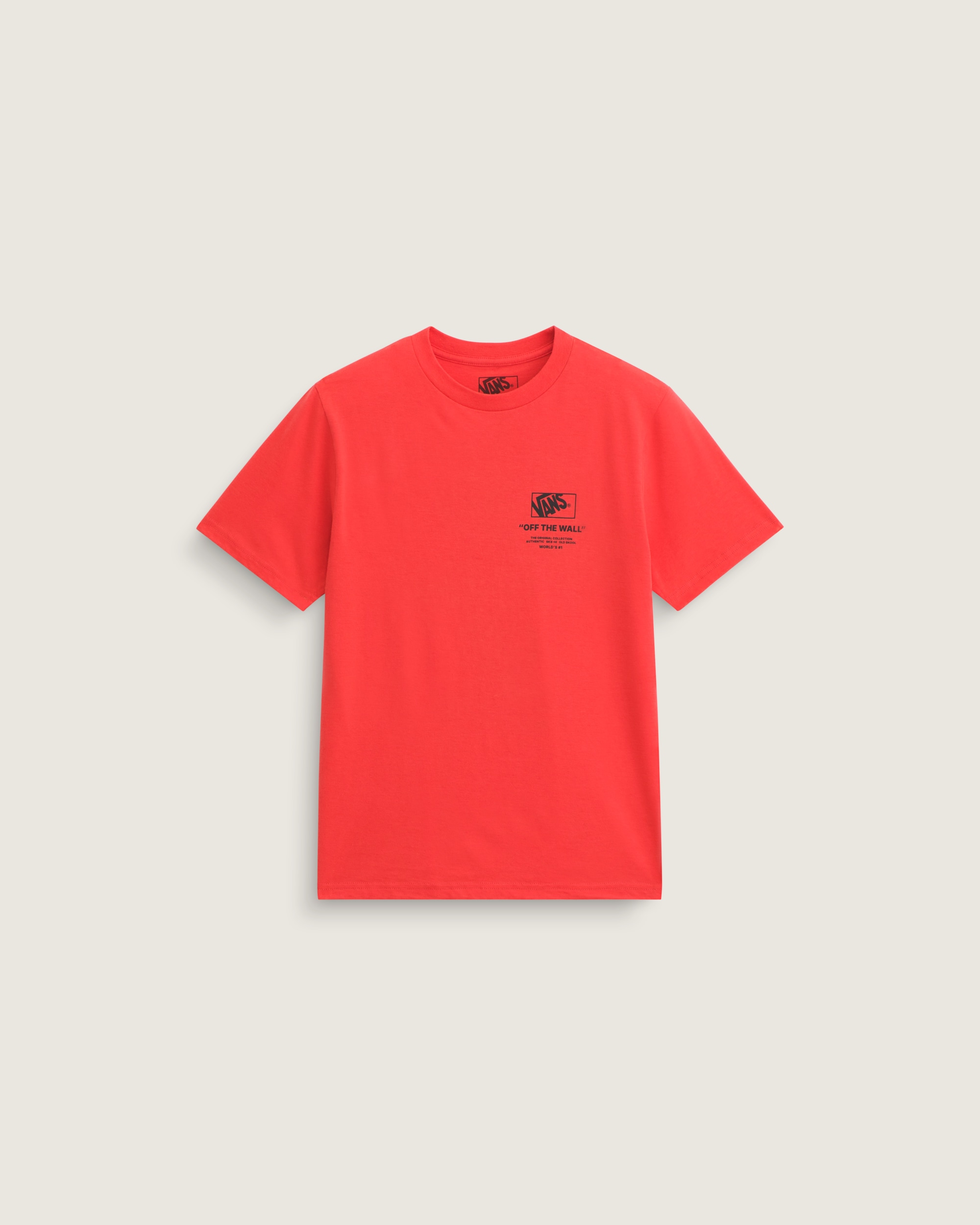 Kids Stacked Hi TShirt VANS Crimson Haze Red ALT1