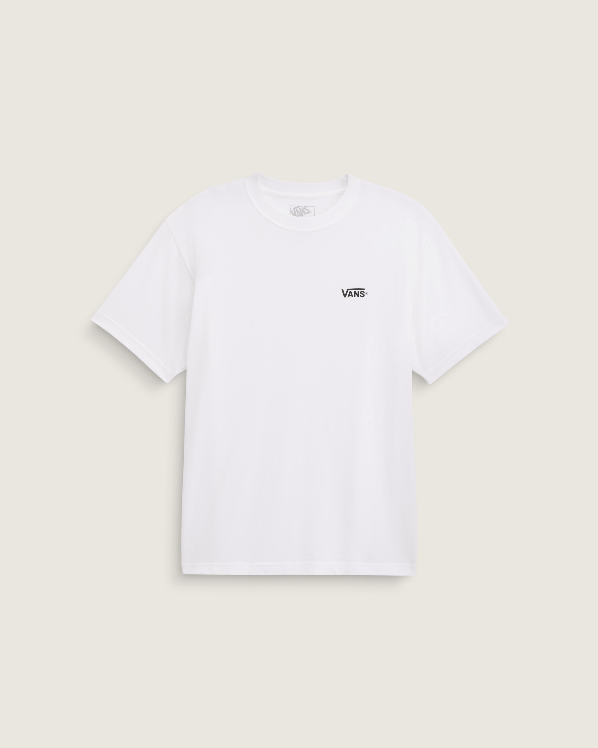 New Left Chest TShirt VANS White  Black HERO