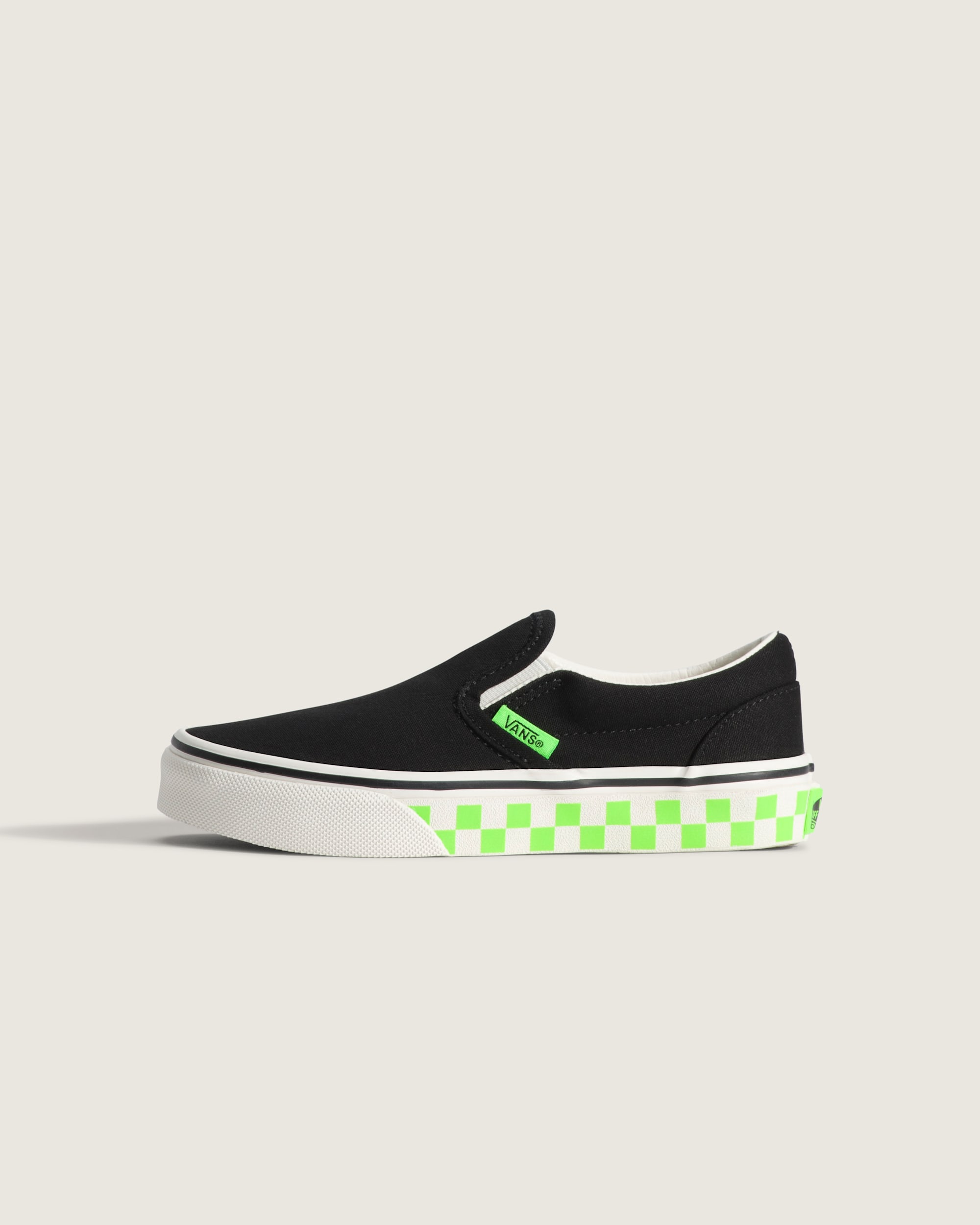 Little Kids Classic SlipOn Shoe VANS GlowintheDark Black  Green Gecko HERO