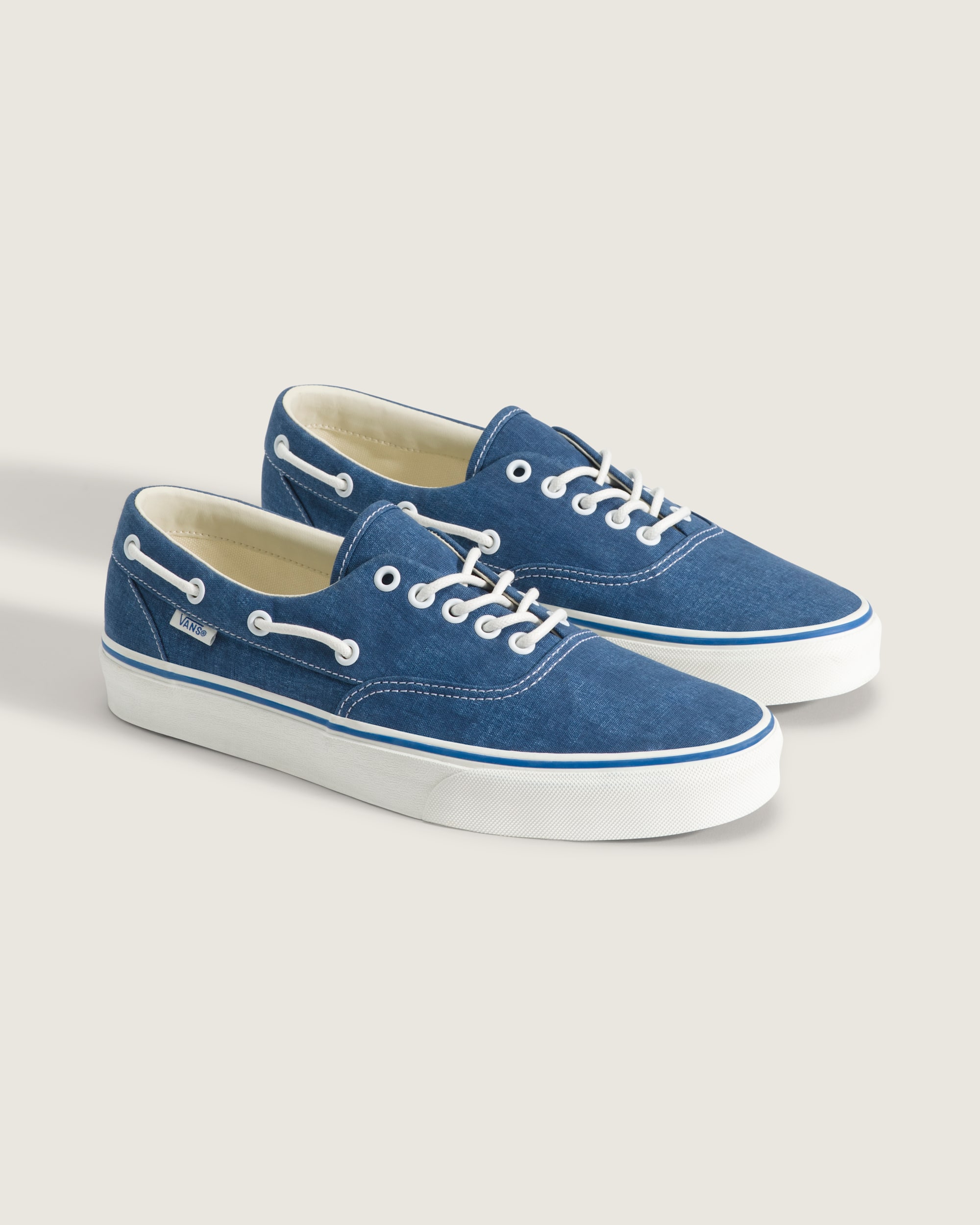 Authentic Boat Shoe VANS Navy Blue  Marshmallow White ALT1