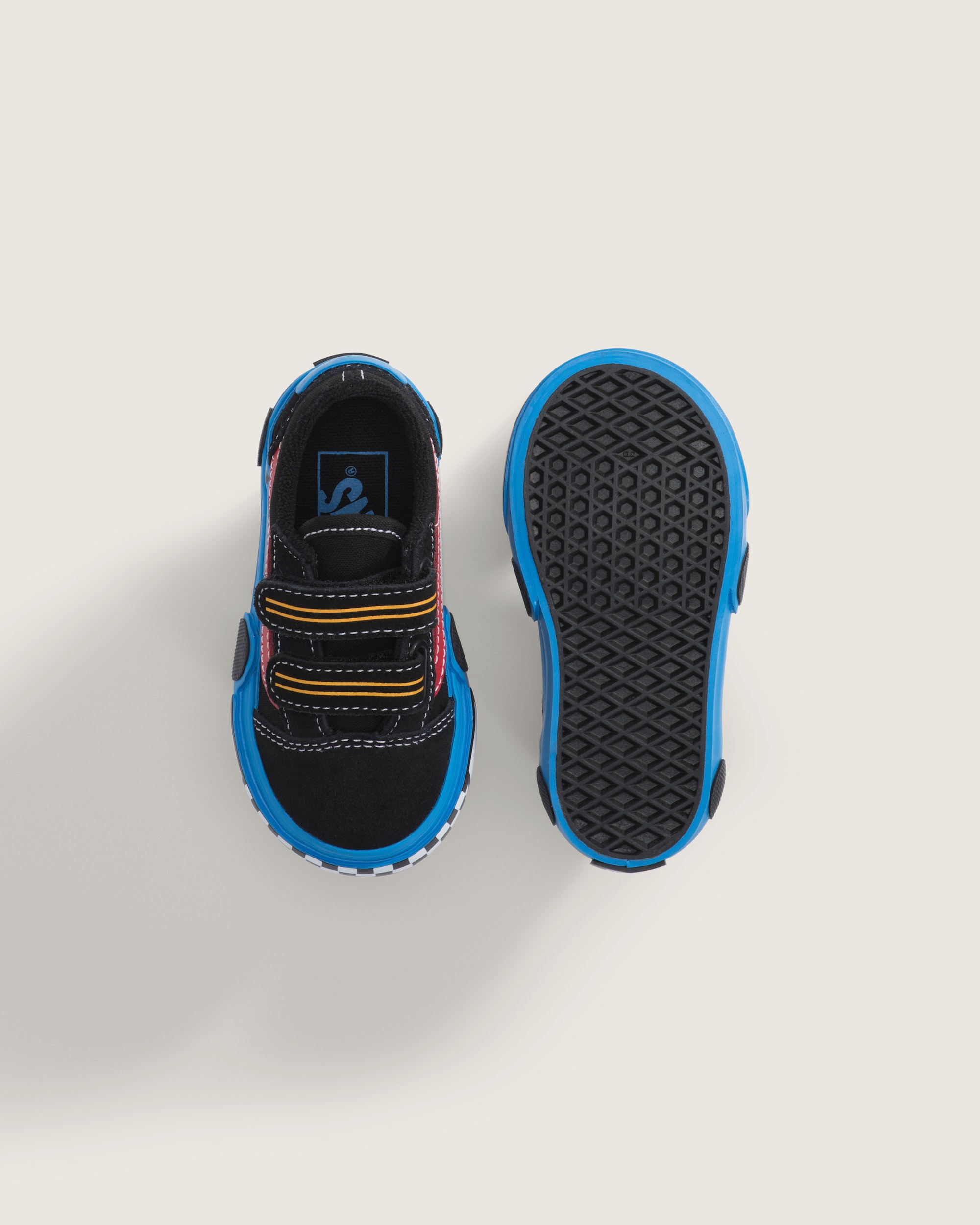 Toddler Old Skool V Shoe VANS Black  Blue ALT2