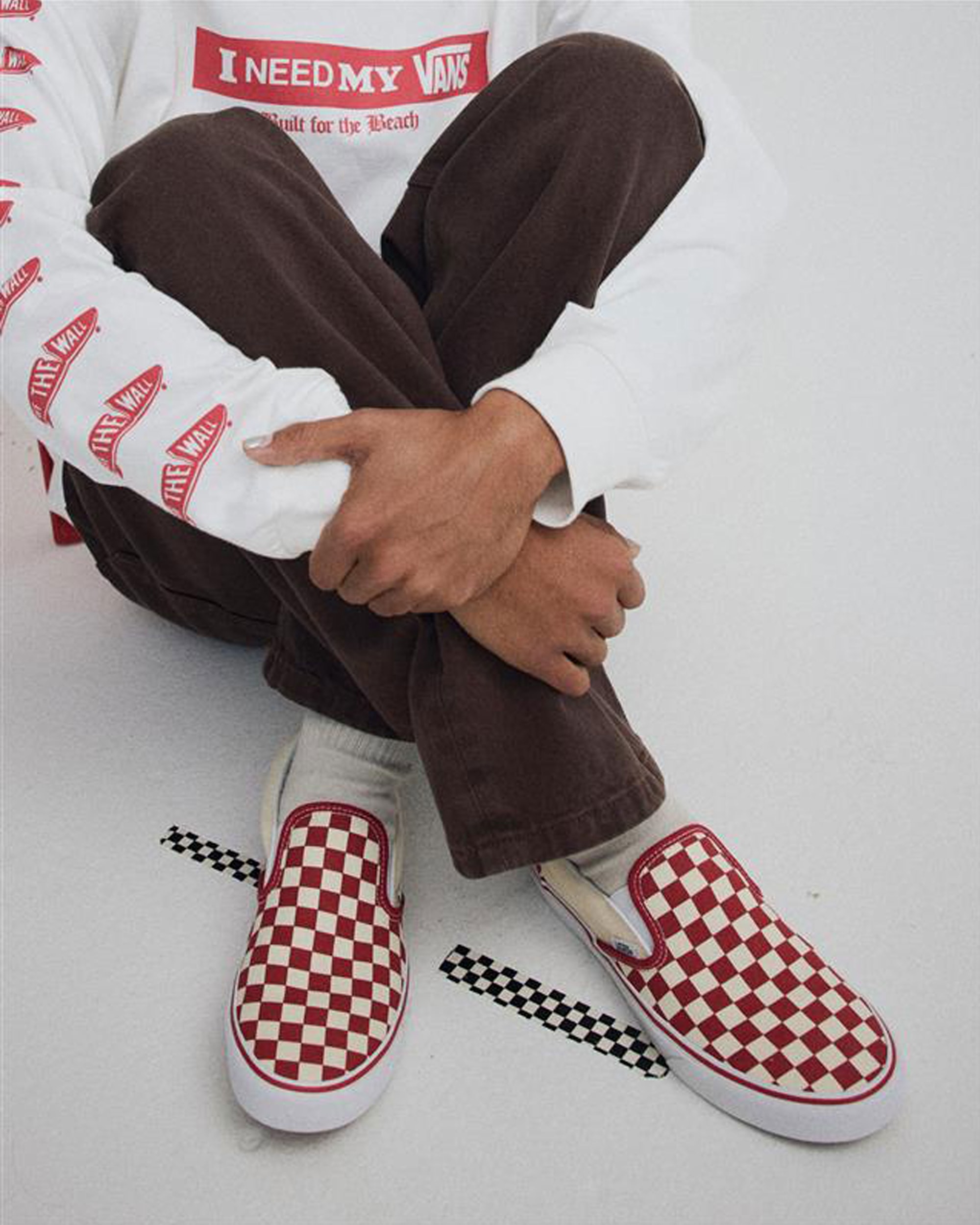 Classic SlipOn Shoe VANS Racing Red  White ALT7