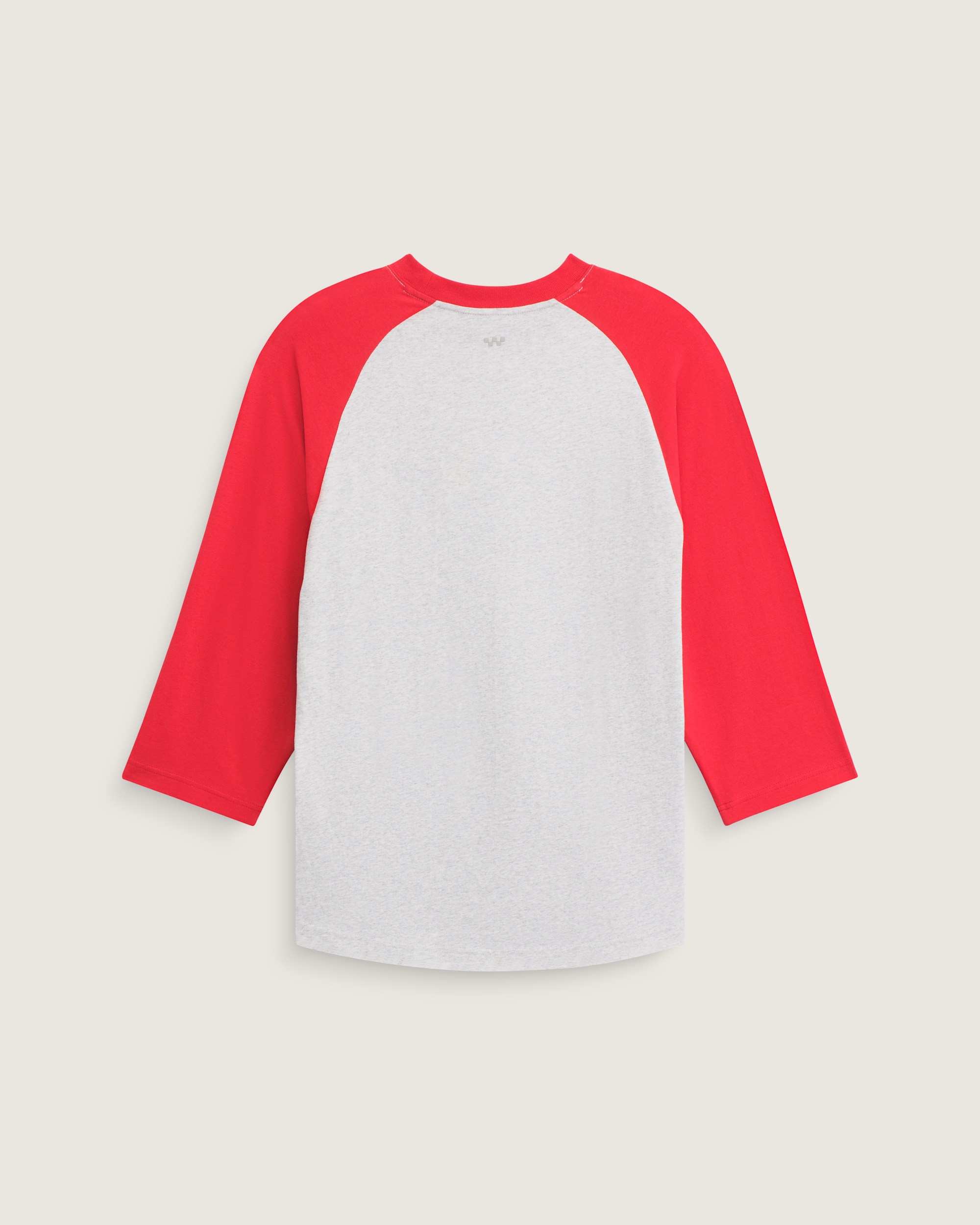 Tshirt raglan Standard VANS Rouge brume cramoisi  Gris cendr chin ALT1