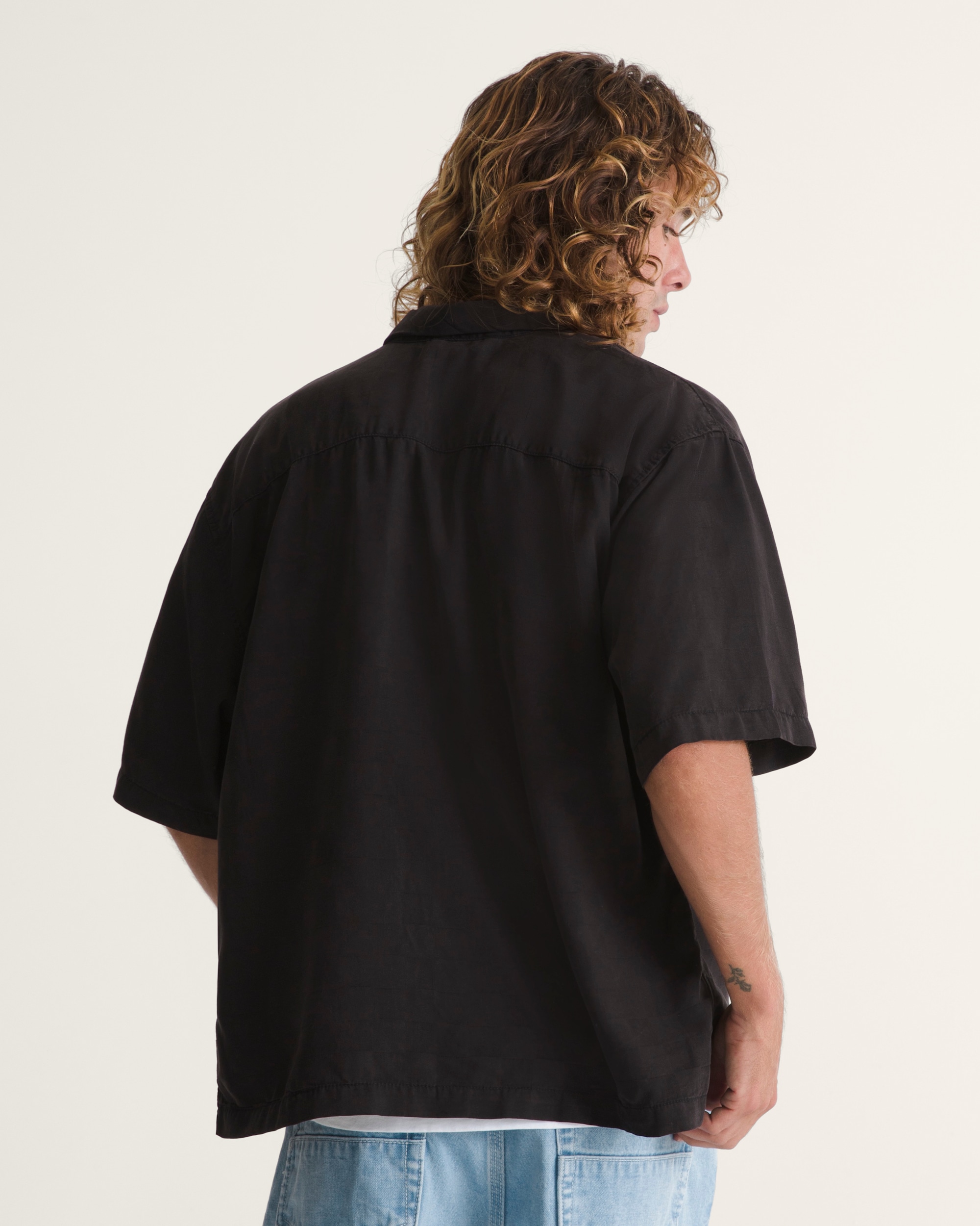 Van Doren Check Camp Shirt VANS Black ALT3