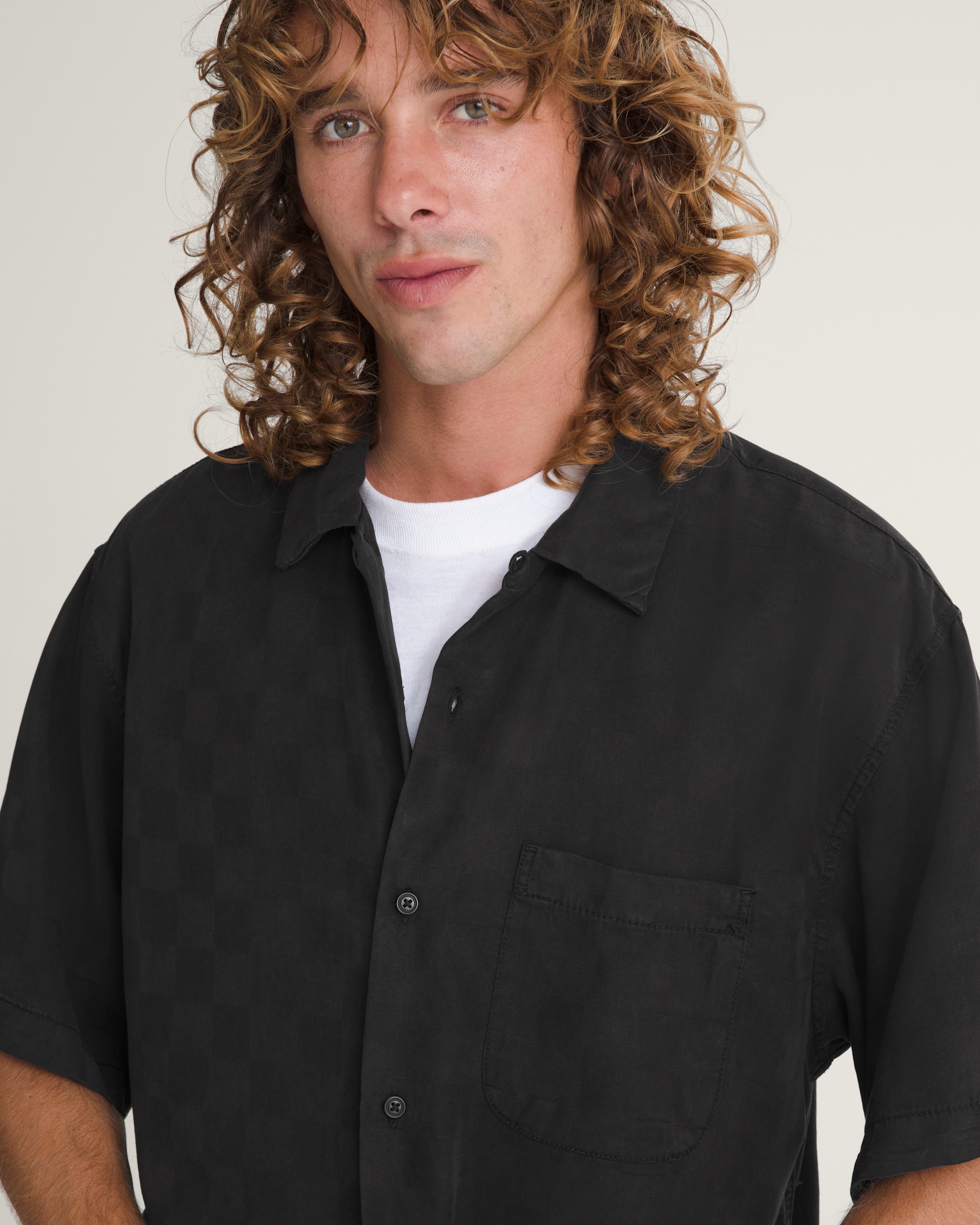 Van Doren Check Camp Shirt VANS Black ALT4