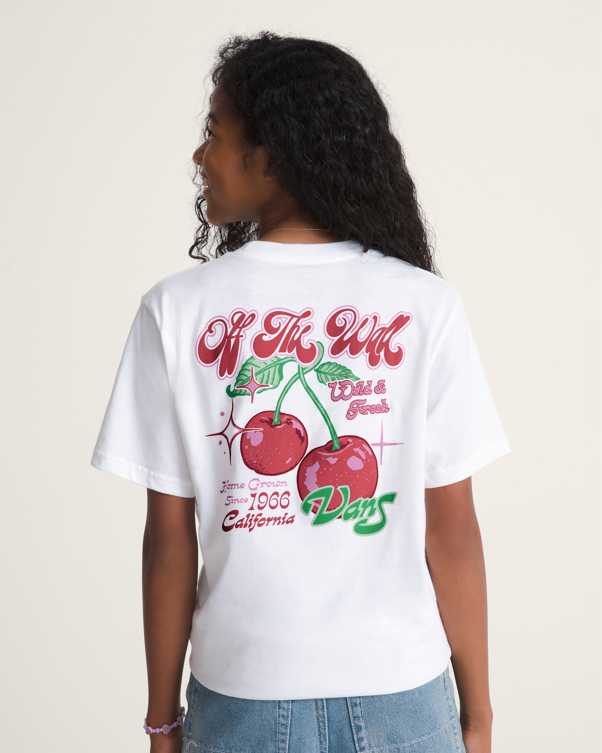 Kids Cherry Shack TShirt VANS White ALT3
