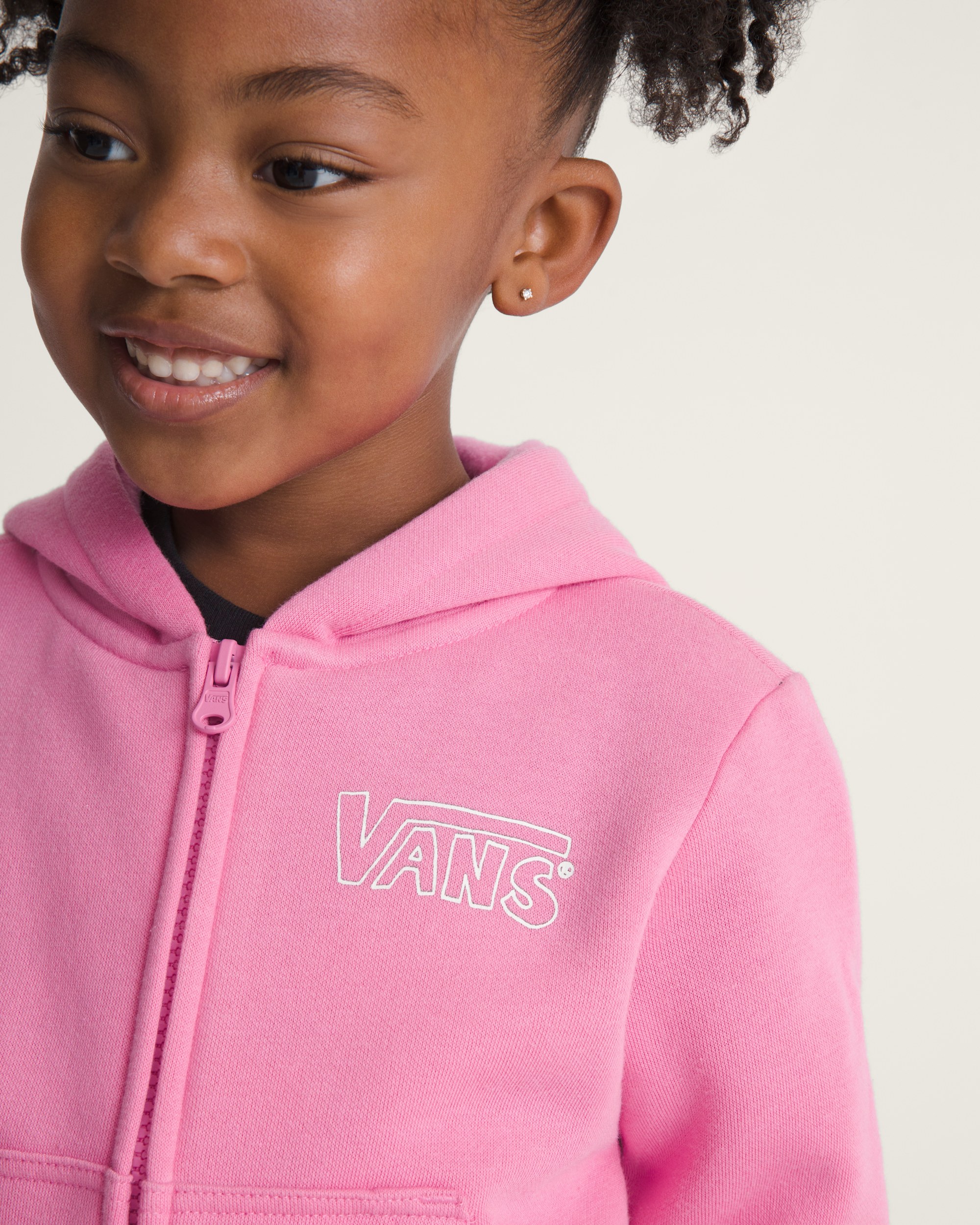 Little Kids Dream Big Zip Hoodie VANS Fizz Pink ALT4