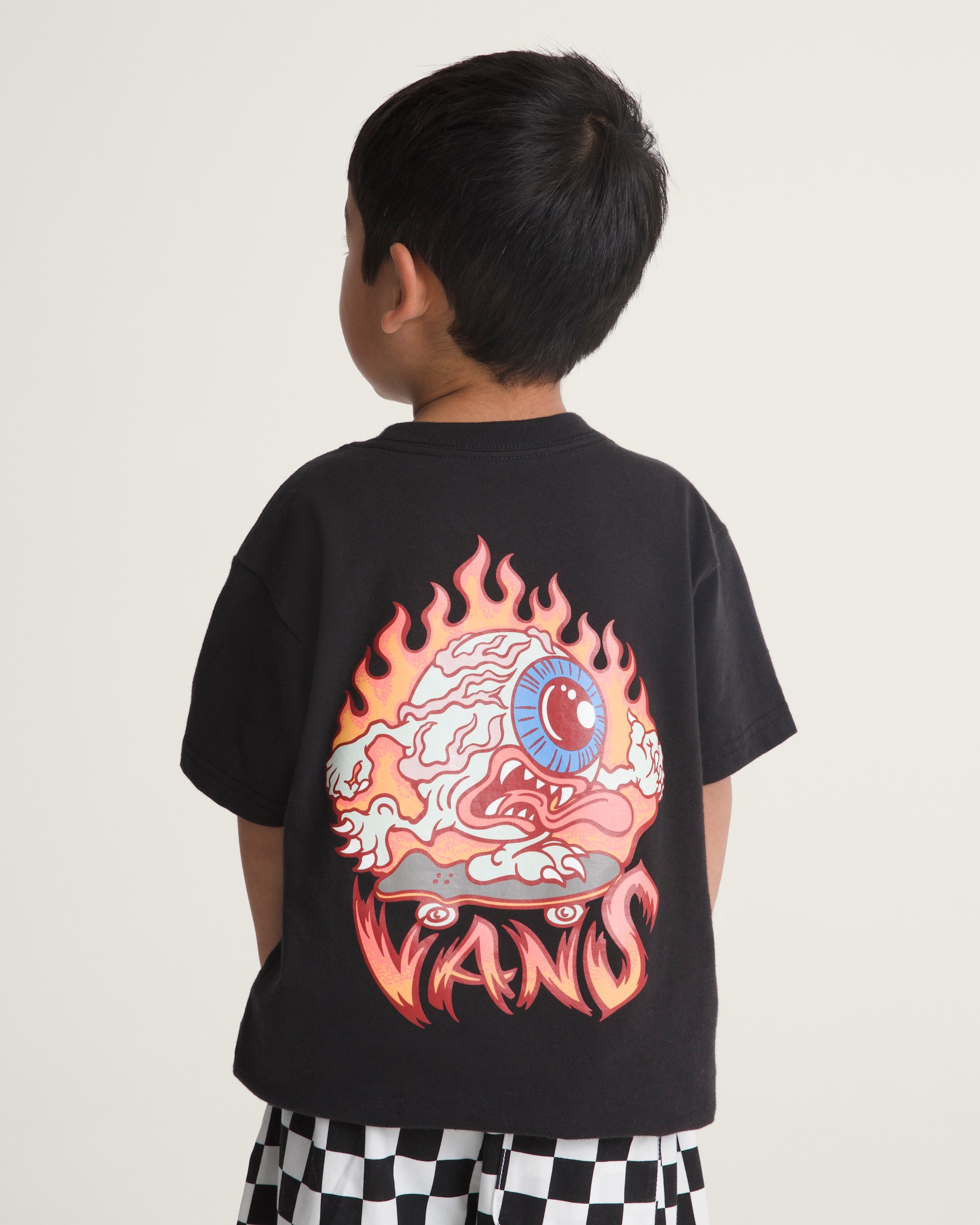 Little Kids Eye Skate Glow TShirt VANS Black ALT4