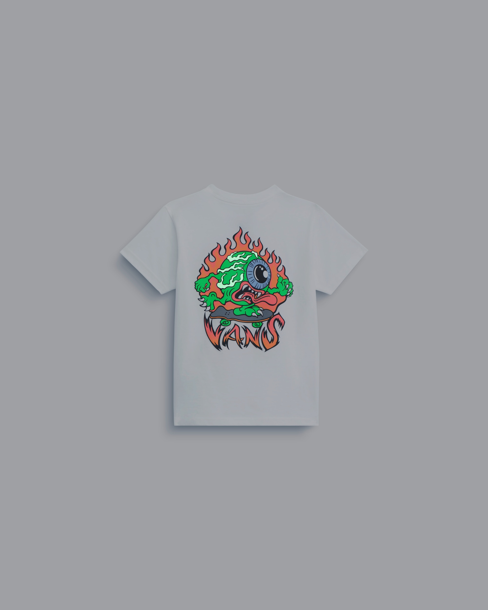 Little Kids Eye Skate Glow in the Dark TShirt VANS GlowintheDark  White ALT1