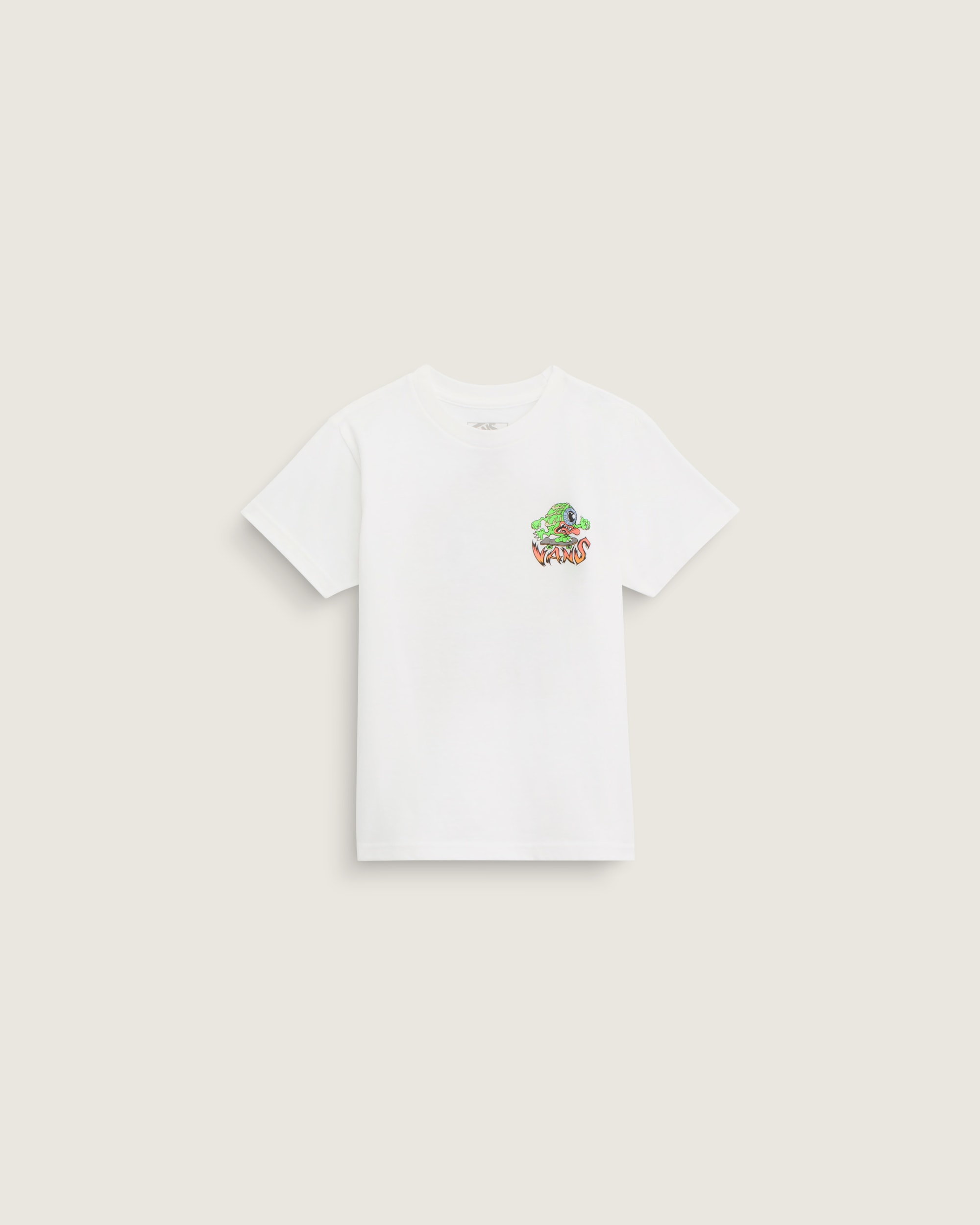 Little Kids Eye Skate Glow TShirt VANS White ALT2