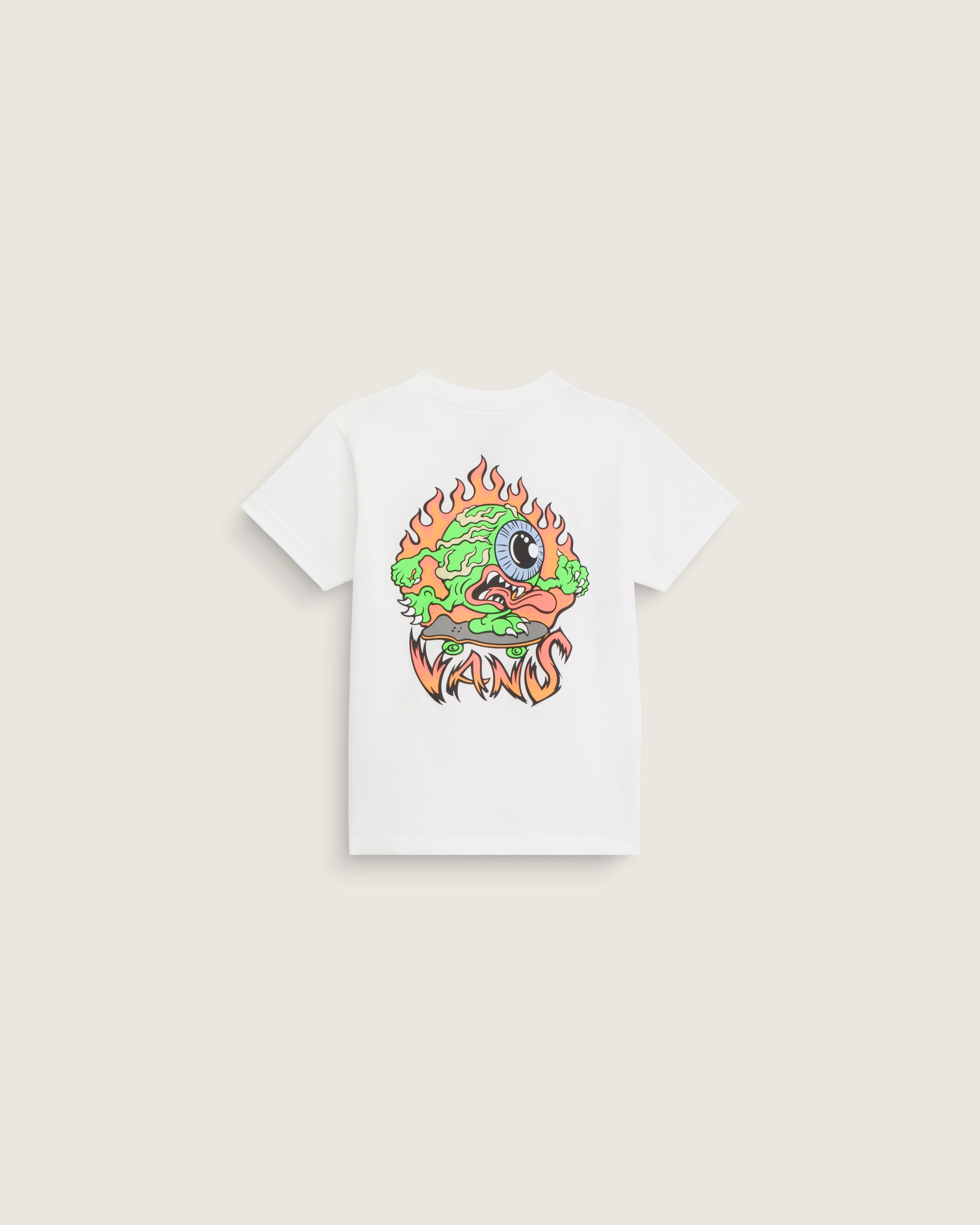 Little Kids Eye Skate Glow in the Dark TShirt VANS GlowintheDark  White HERO