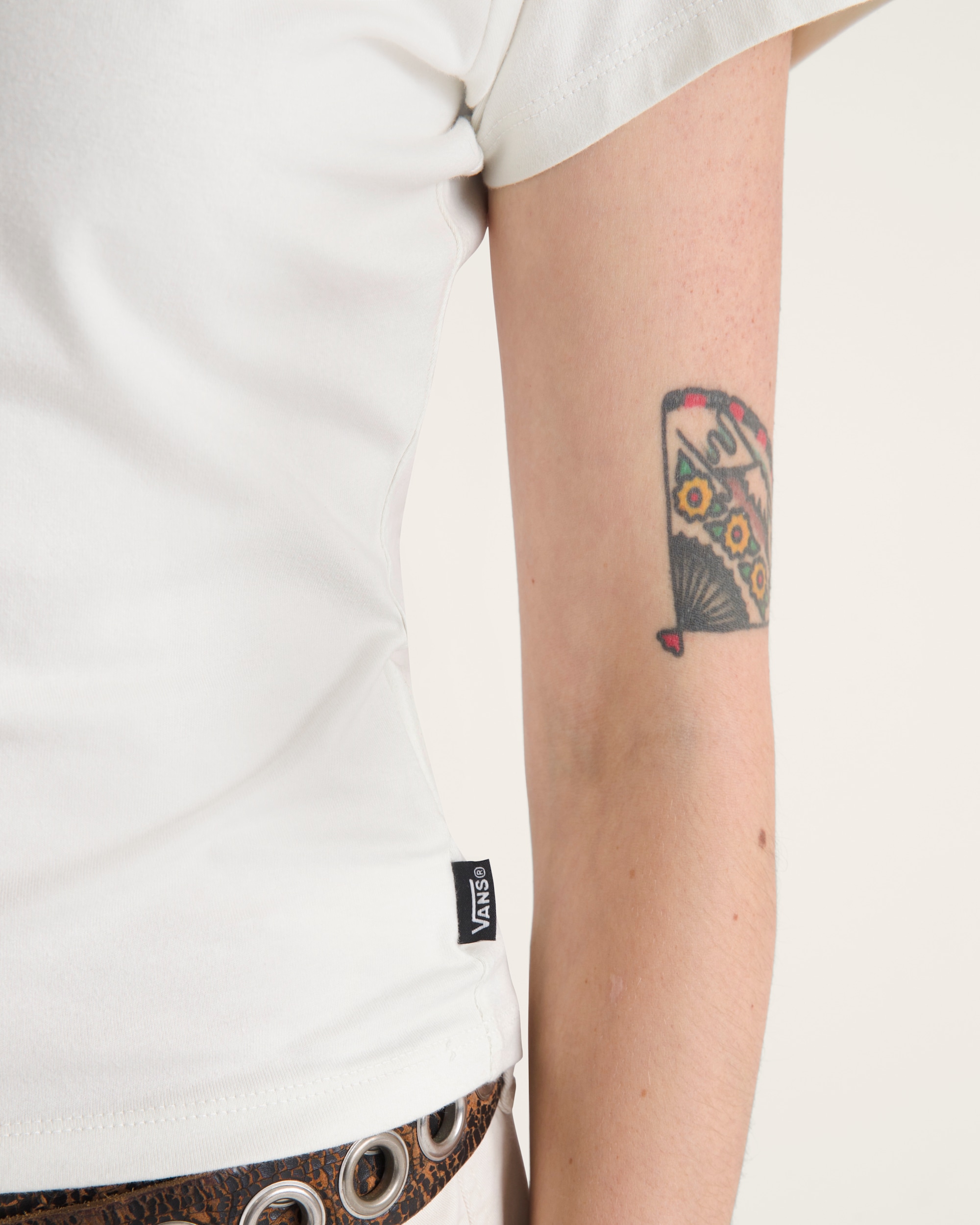 Jersey Knit Shirt VANS Marshmallow White ALT4