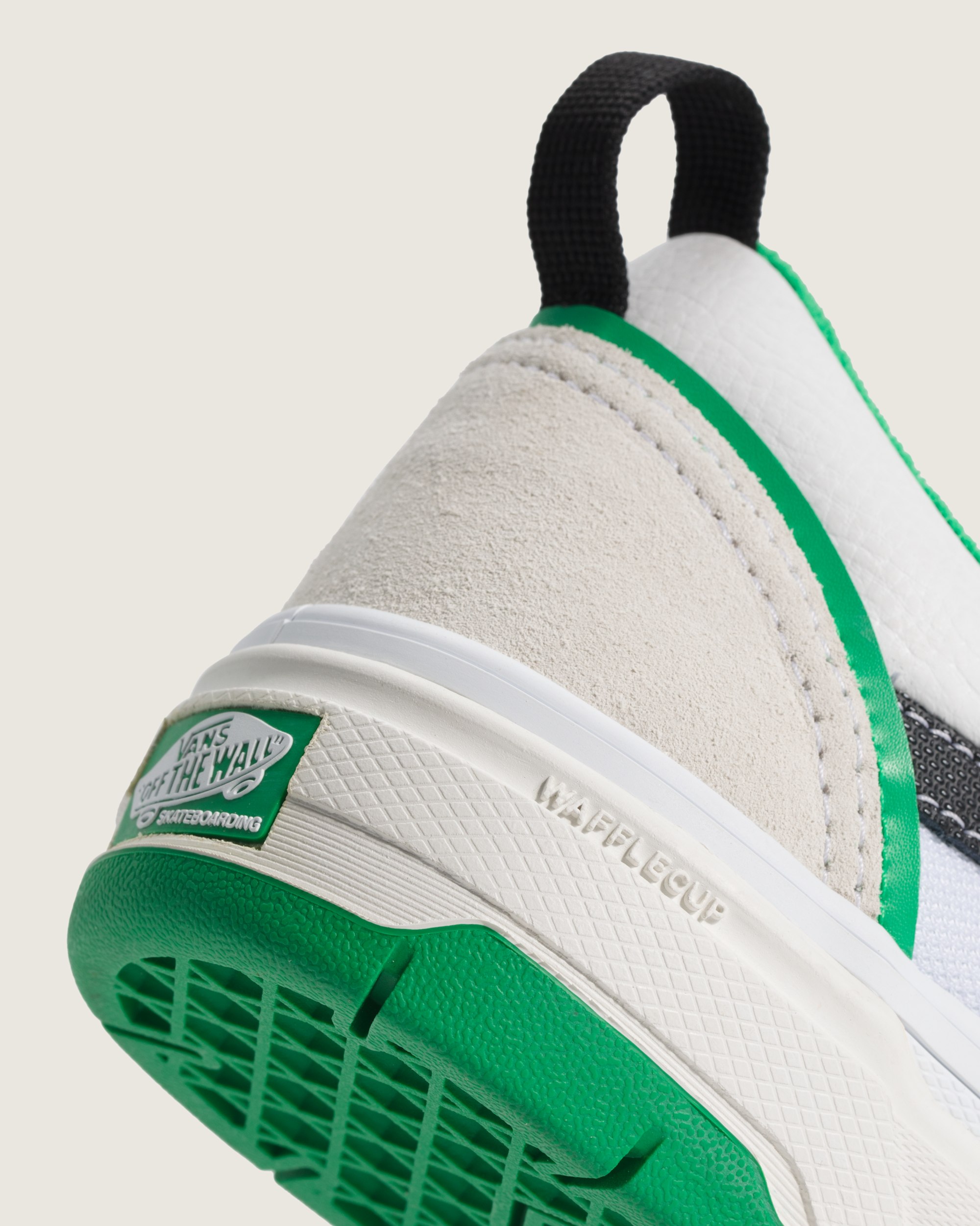 Skate Old Skool Wafflecup Shoe VANS White  Green ALT6