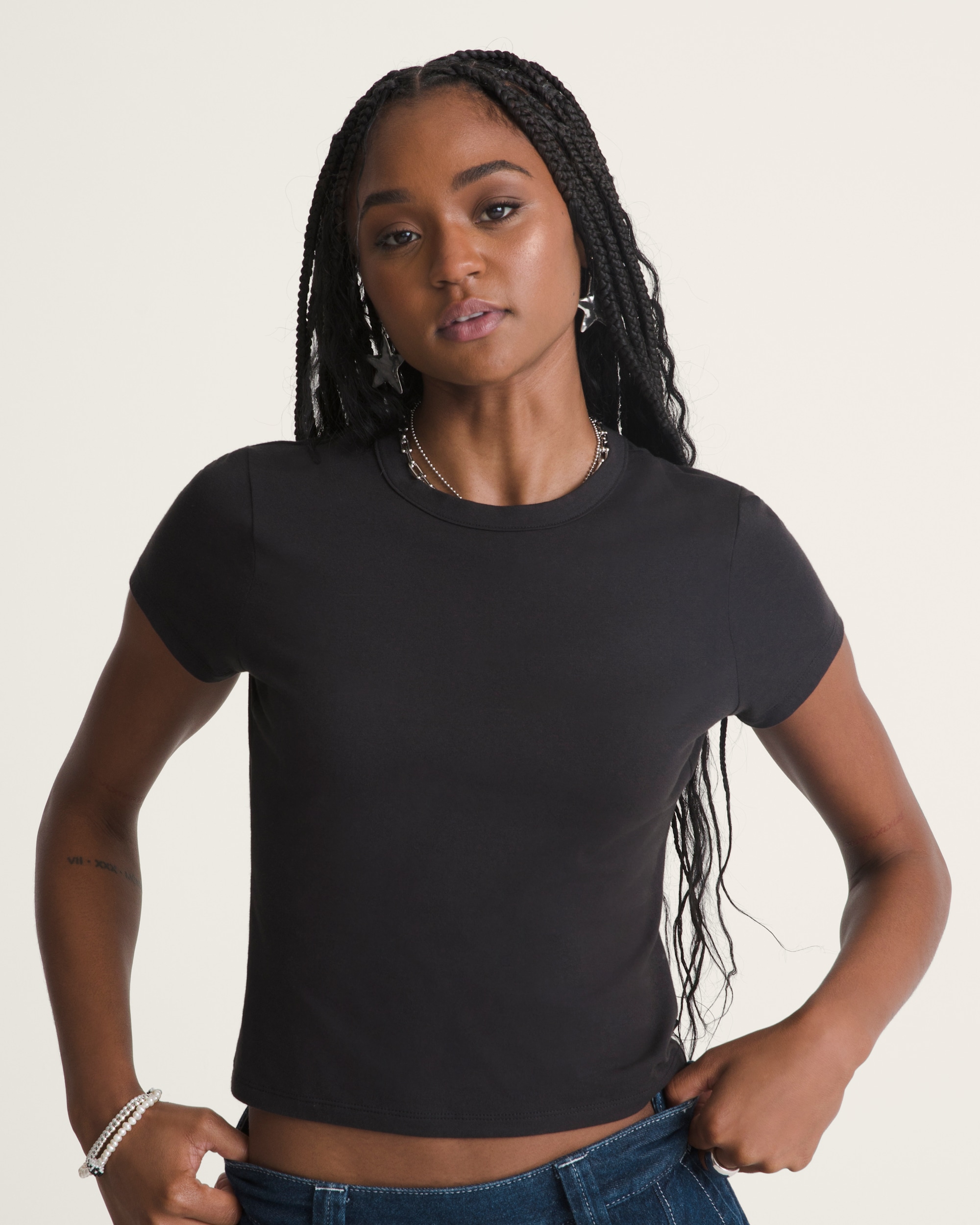 Jersey Knit Shirt VANS Black HERO