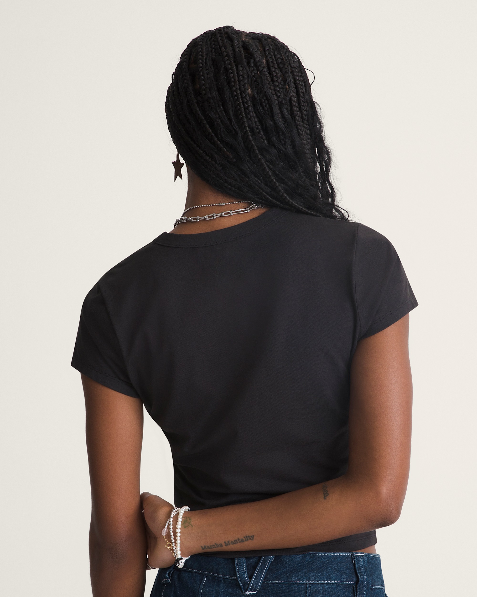 Jersey Knit Shirt VANS Black ALT1