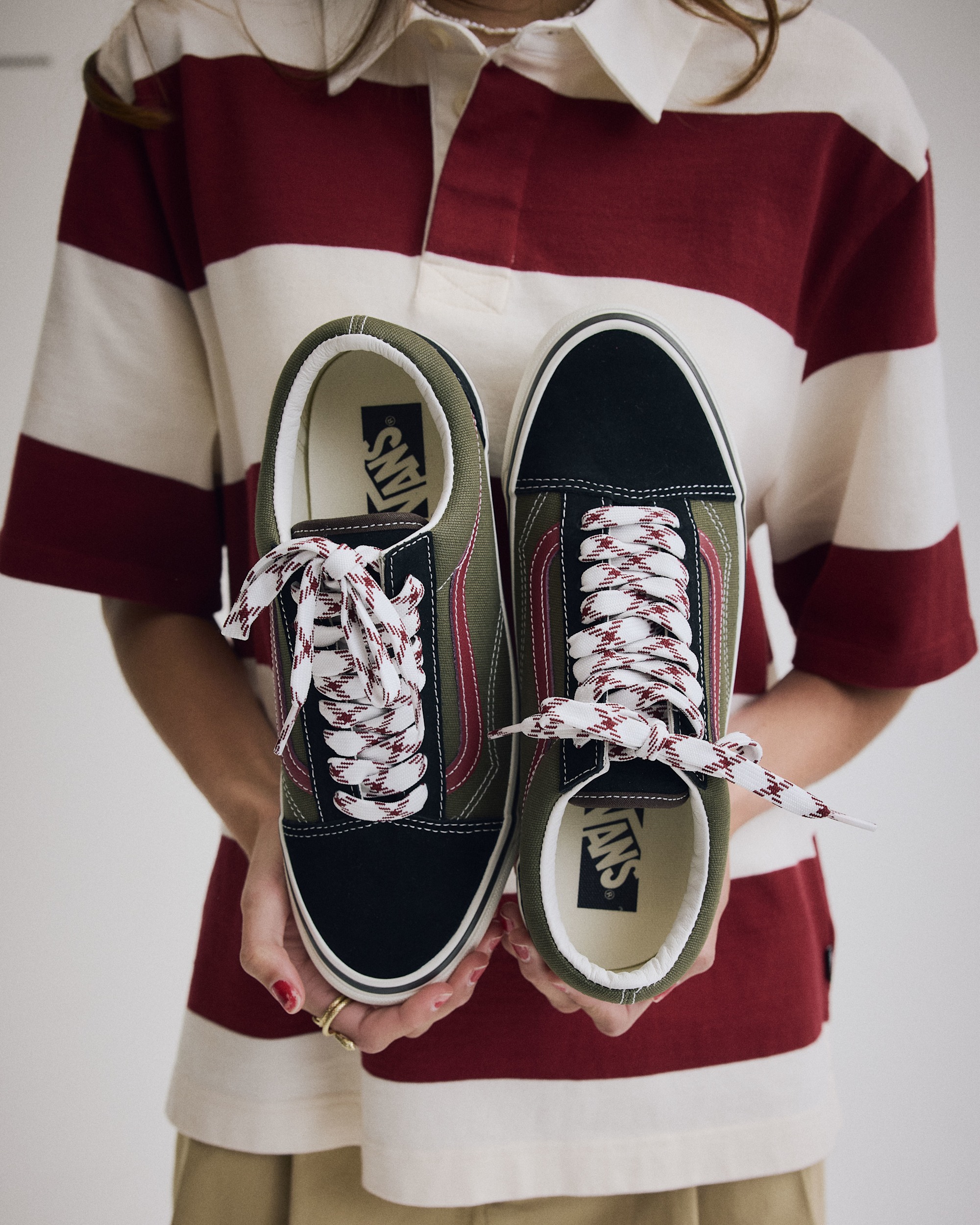 Premium Old Skool Shoe VANS Black  Olive Green ALT6