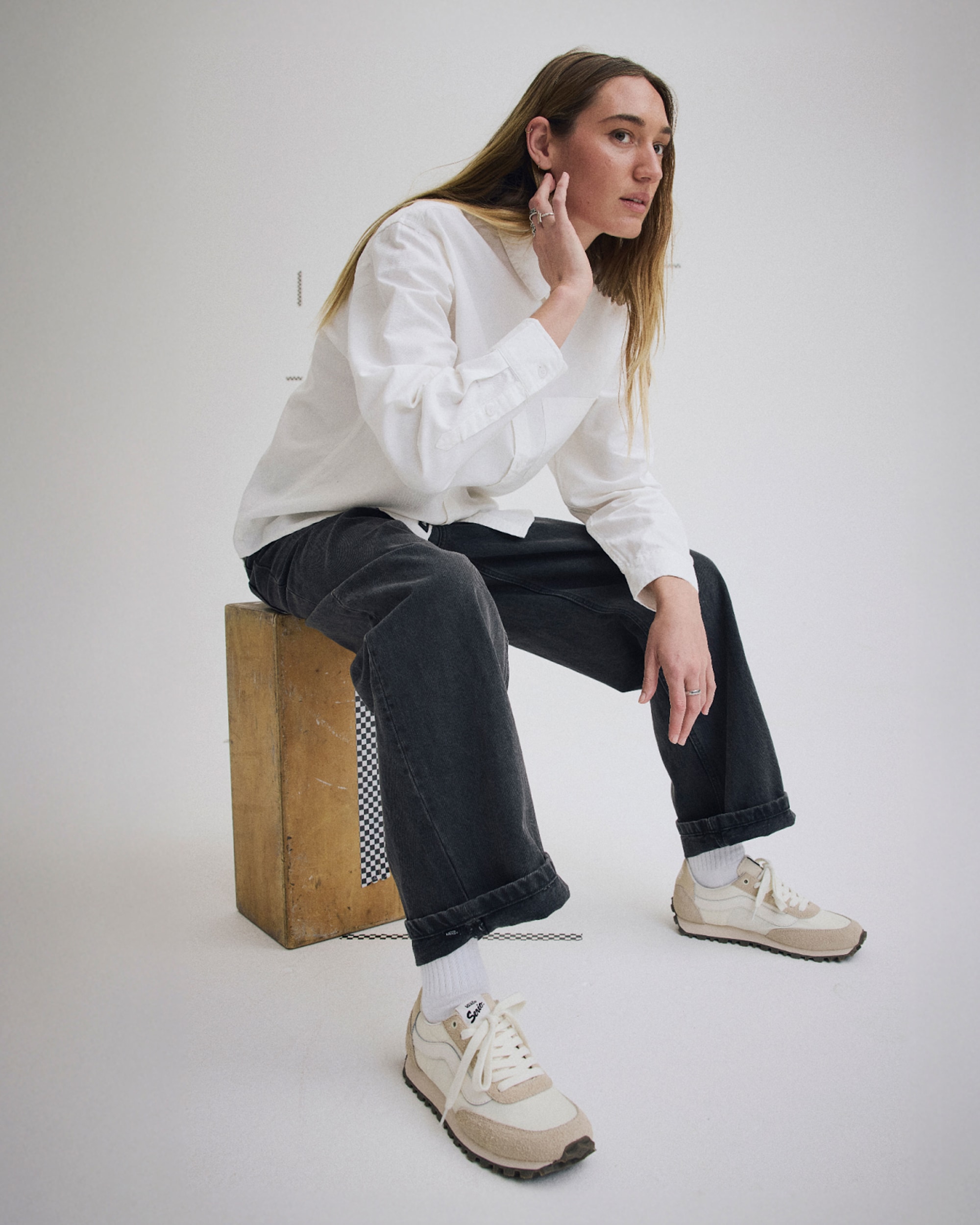 Premium Style 152 Shoe VANS Marshmallow White ALT5