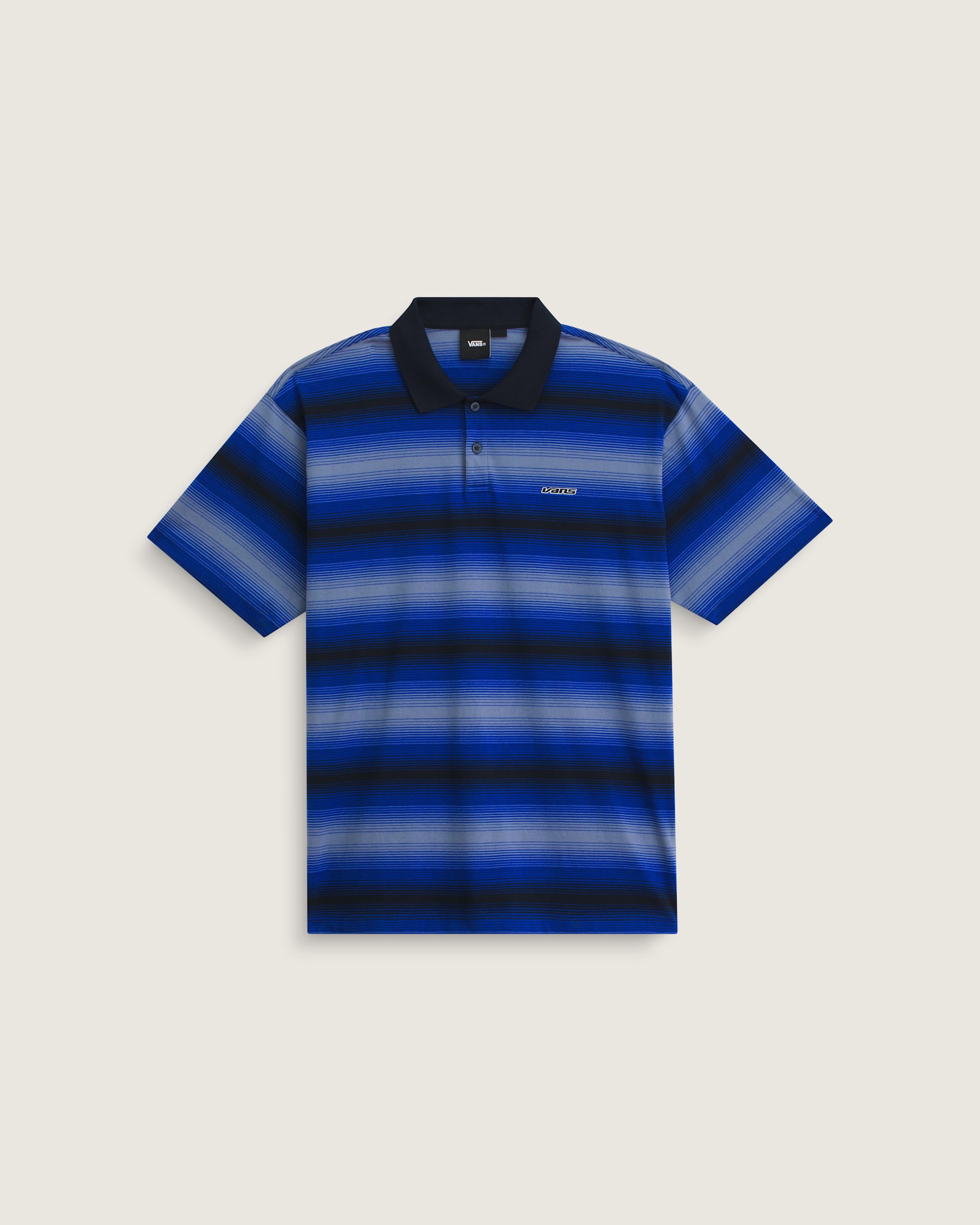 Molino Shadow Stripe Polo Shirt VANS Royal Cobalt Blue HERO
