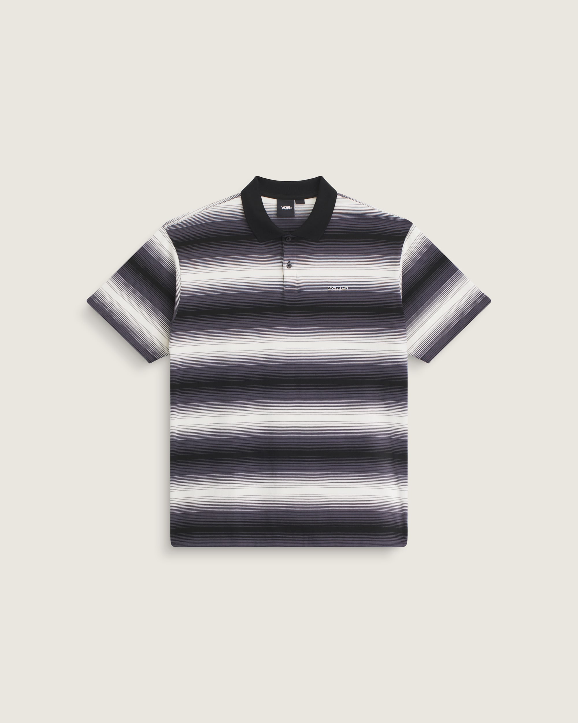 Molino Shadow Stripe Polo Shirt VANS Steel Shadow Grey HERO