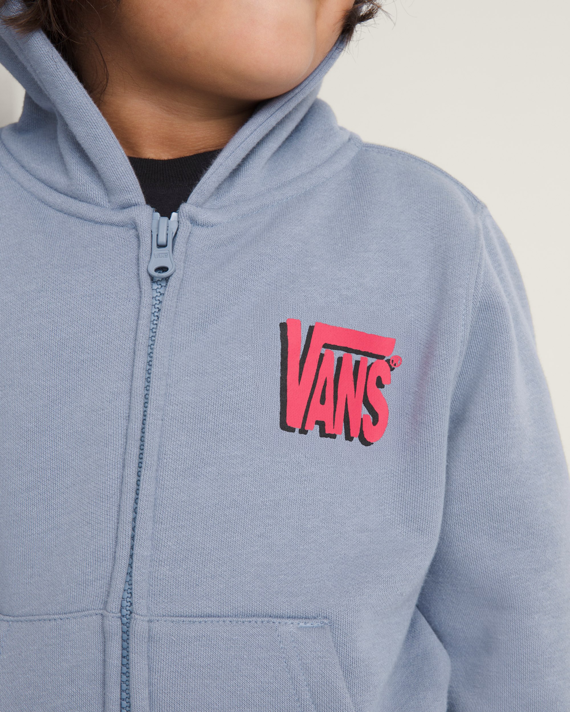 Little Kids Yolo Penguin Zip Hoodie VANS Glacial Slate Blue ALT4