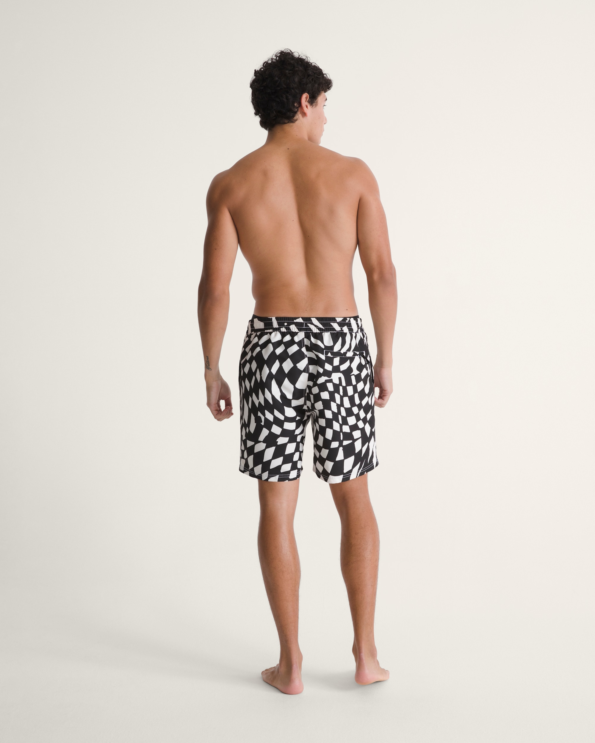 Primary II Elastic Printed Boardshorts VANS Black  White ALT4