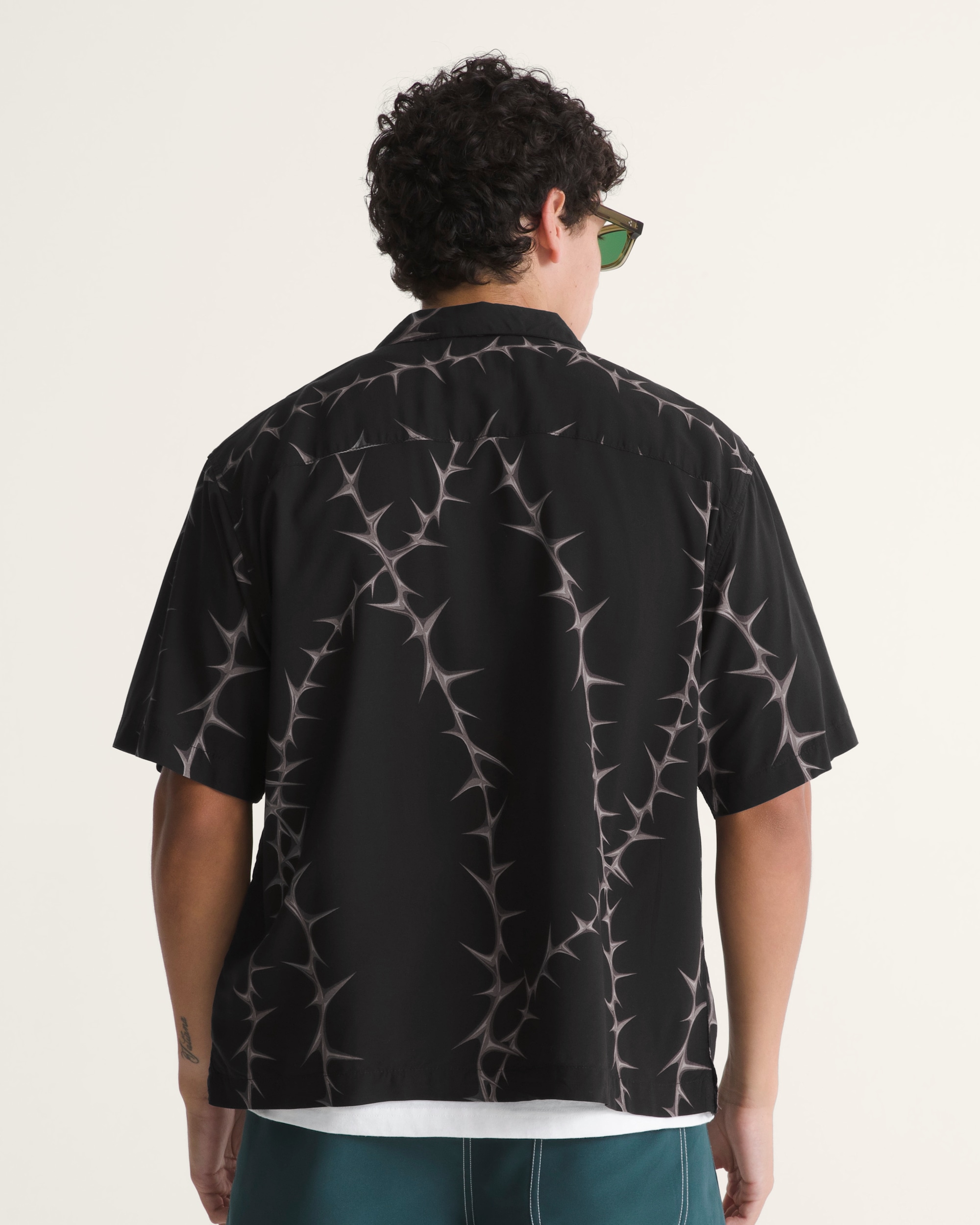 Van Doren Printed Camp TShirt VANS Black ALT3