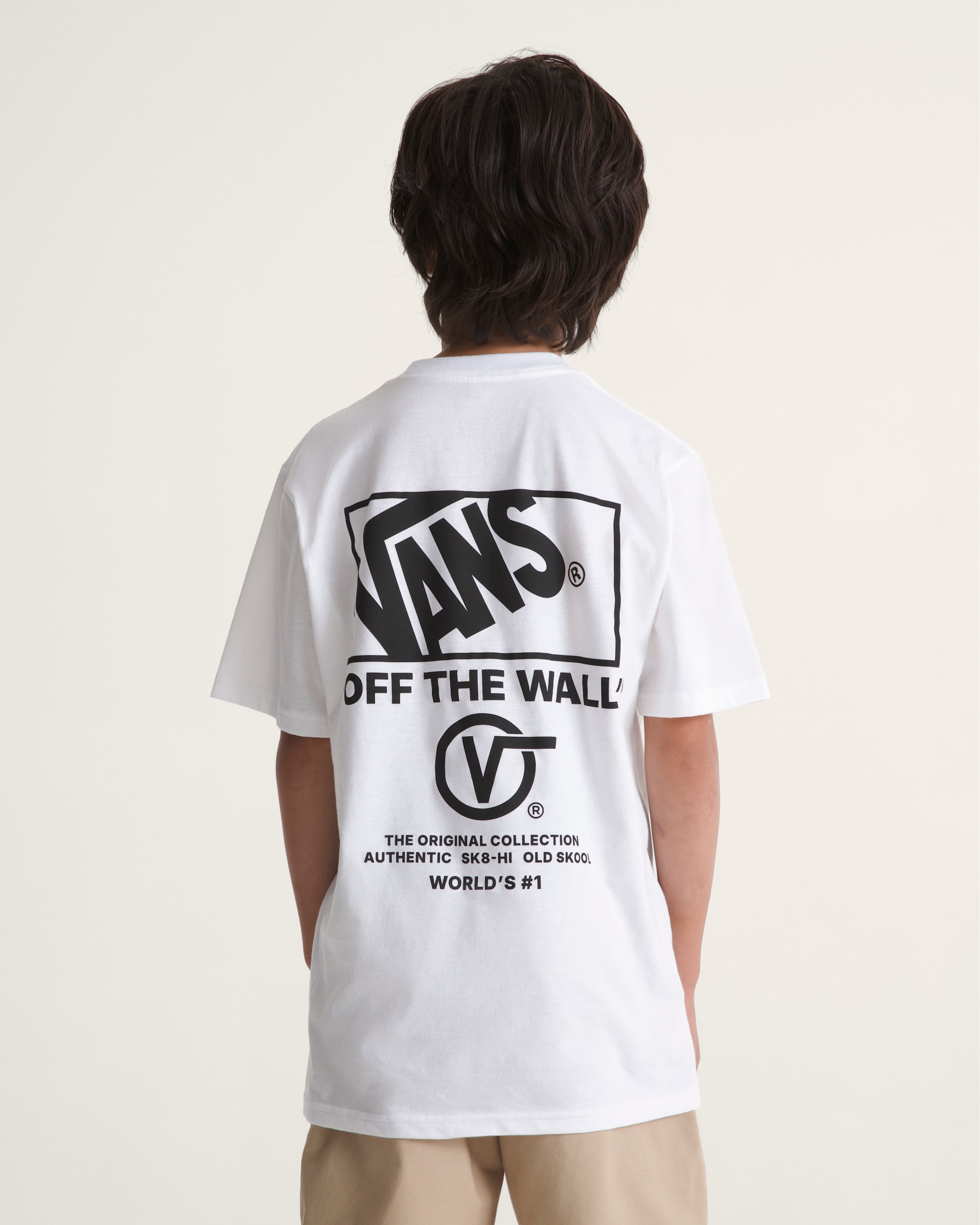 Kids Stacked Hi TShirt VANS White ALT4