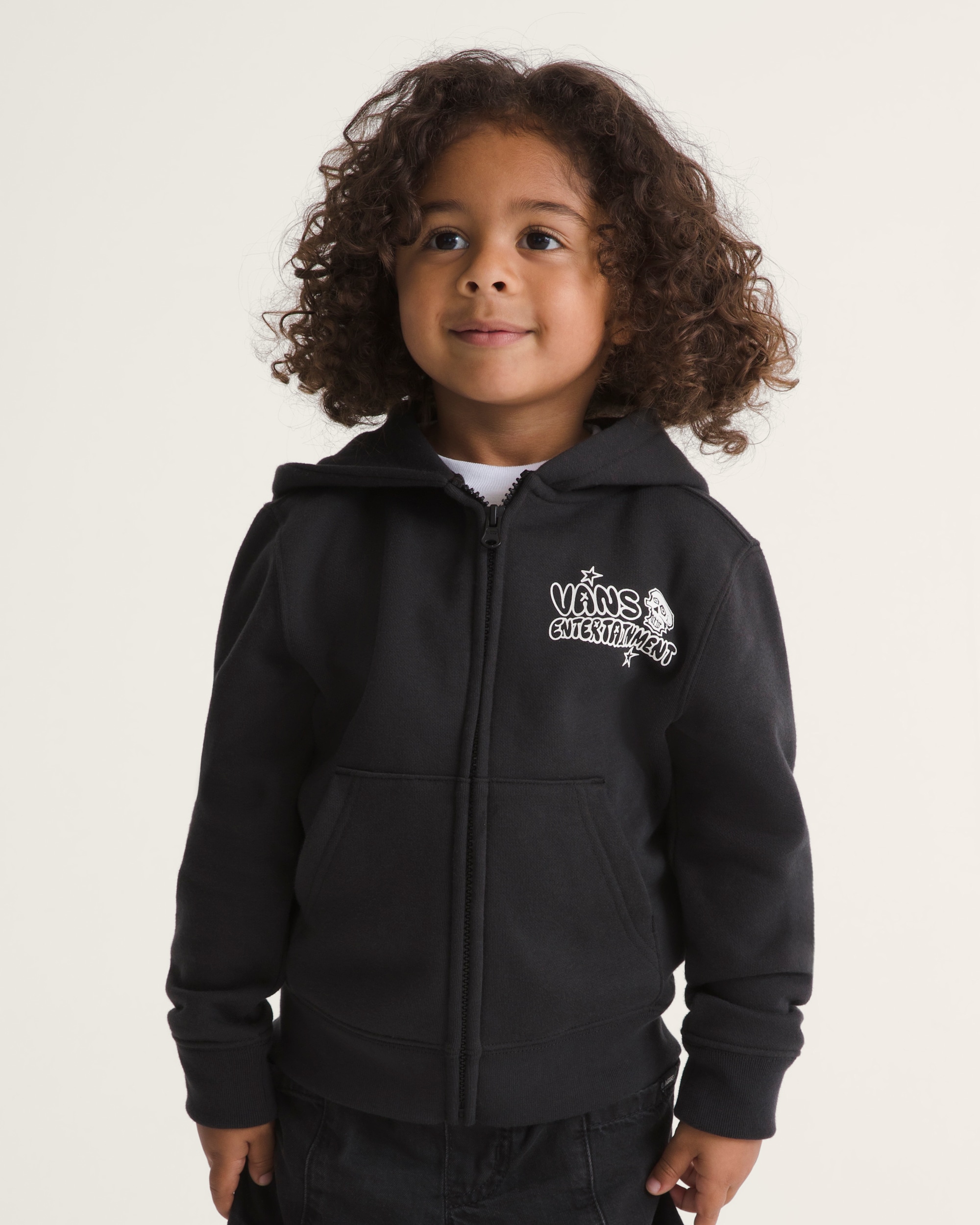 Little Kids Vans Entertainment Zip Hoodie VANS Black ALT3