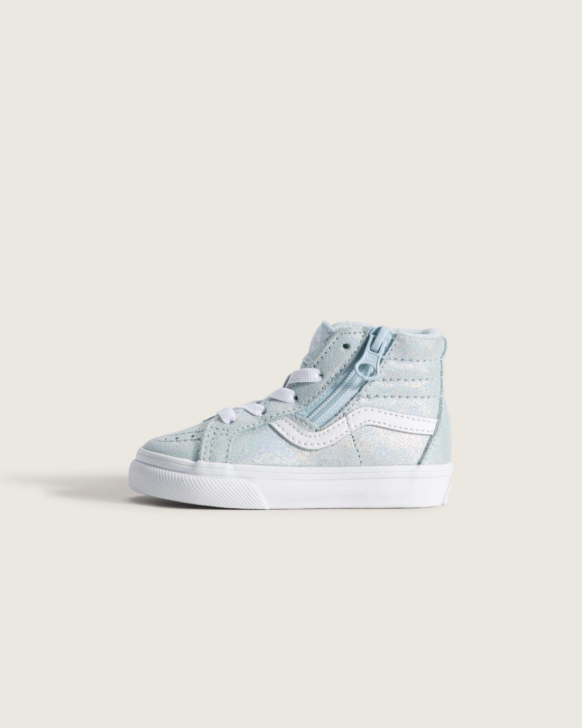 Toddler Sk8Hi Side Zip Shoe VANS Dawn Mist Blue HERO
