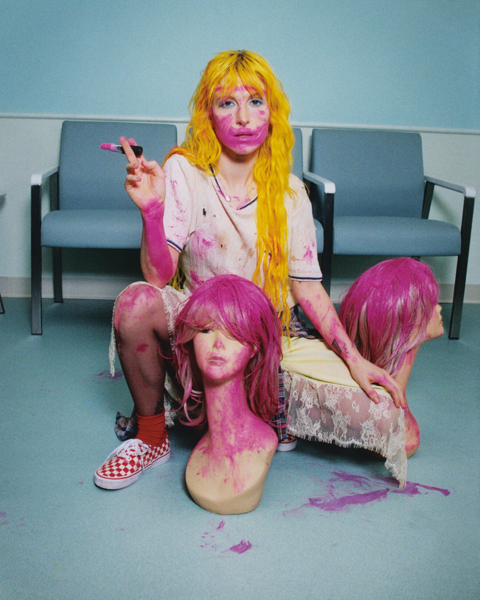 Authentic Checkerboard Shoe VANS Checkerboard Racing Red  White ALT2