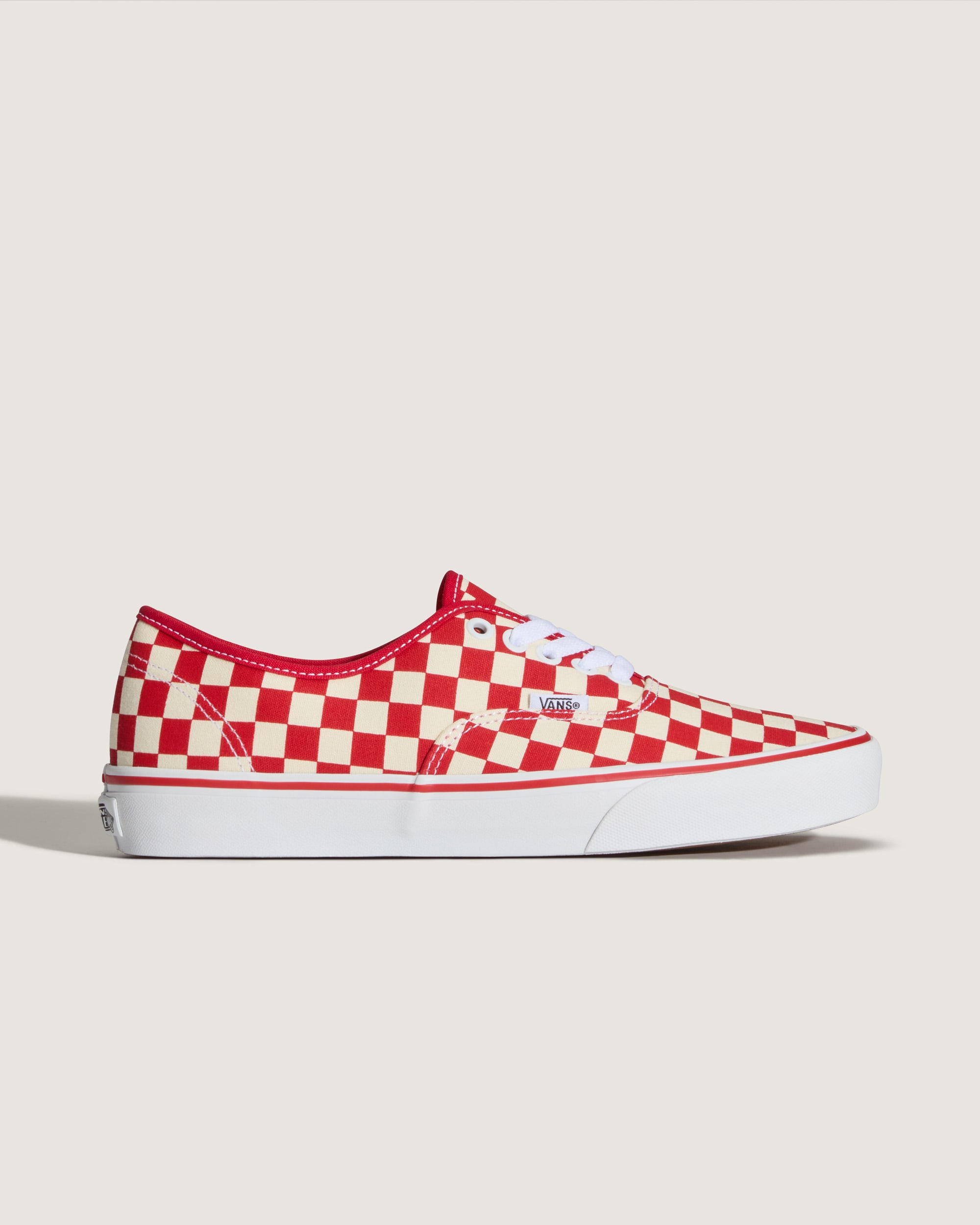 Authentic Checkerboard Shoe VANS Checkerboard Racing Red  White ALT6