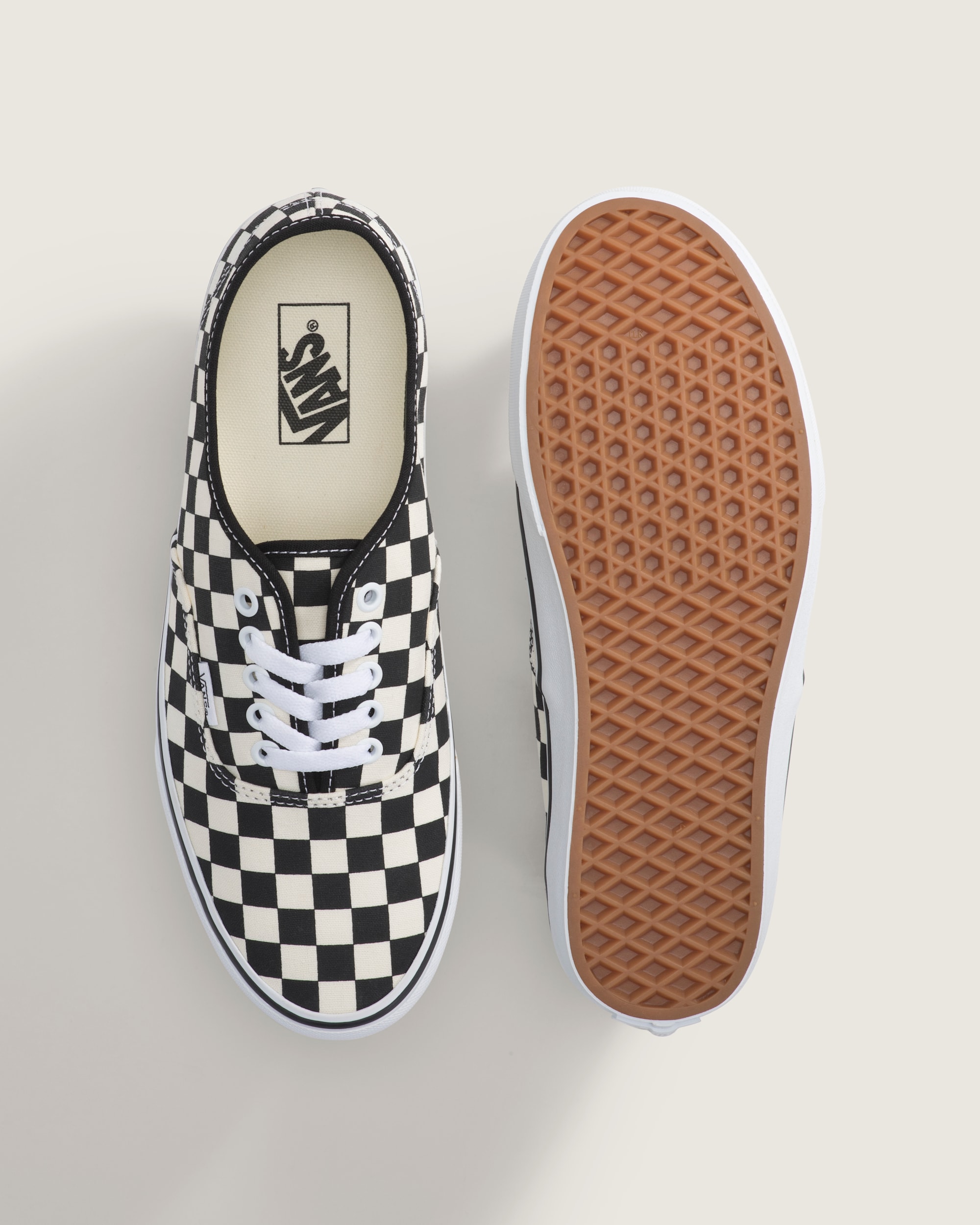 Authentic Checkerboard Shoe VANS Checkerboard Black  White ALT3