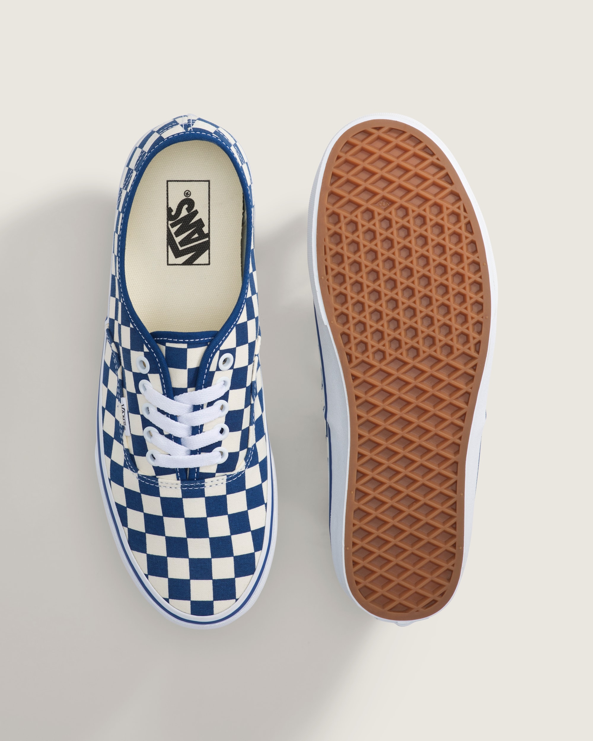 Authentic Checkerboard Shoe VANS Checkerboard True Blue  White ALT4