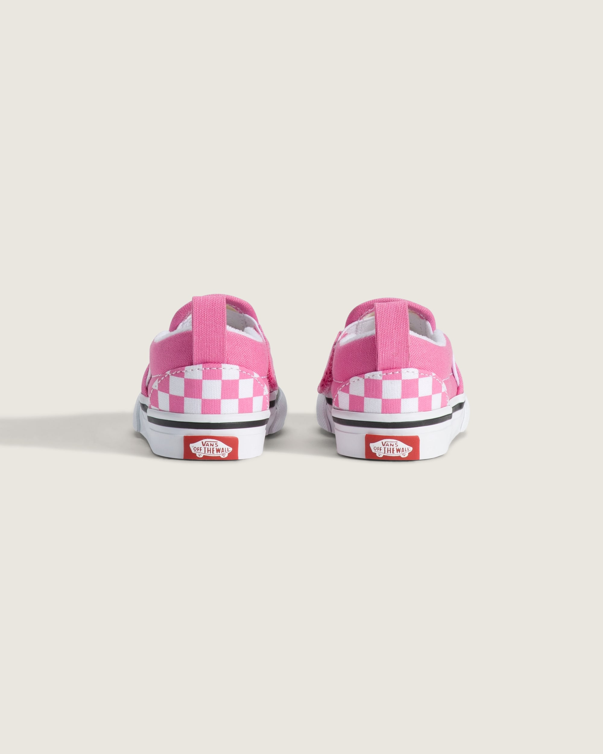 Toddler Classic SlipOn V Checkerboard Shoe VANS Checkerboard Fizz Pink ALT3