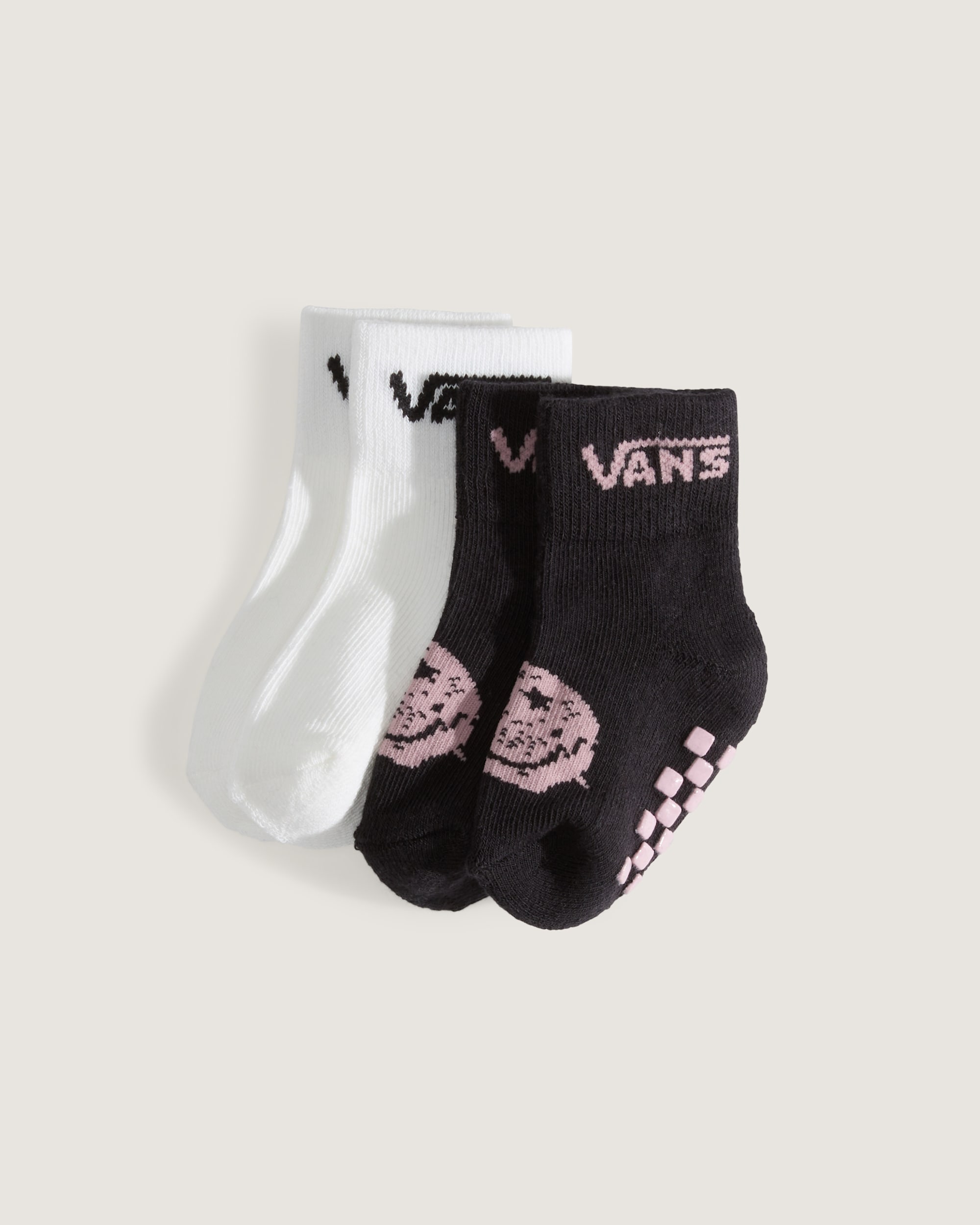 Infant Classic Crew Checkerboard Socks VANS Misty Mauve Red HERO