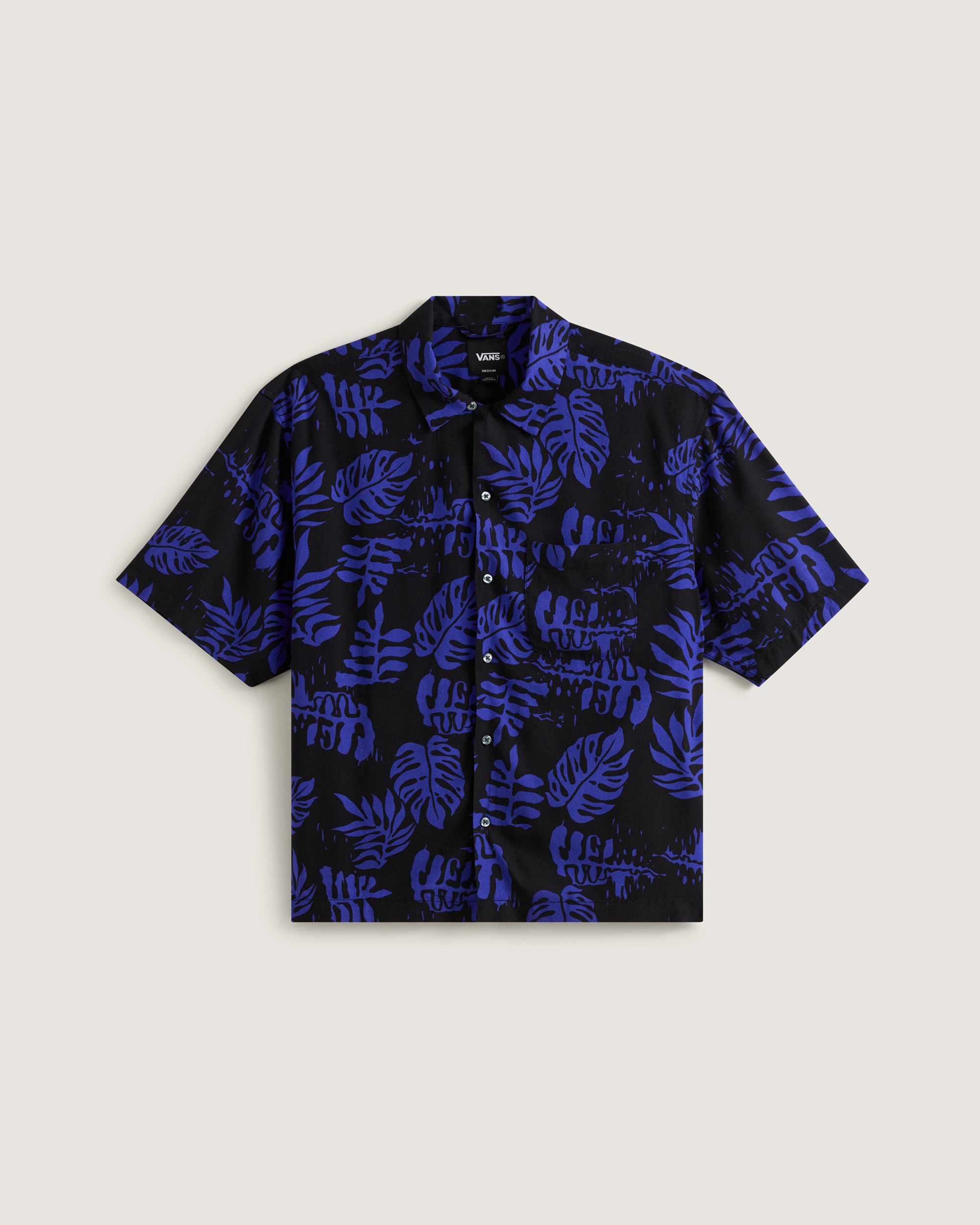 Van Doren Printed Camp TShirt VANS Royal Cobalt Blue HERO