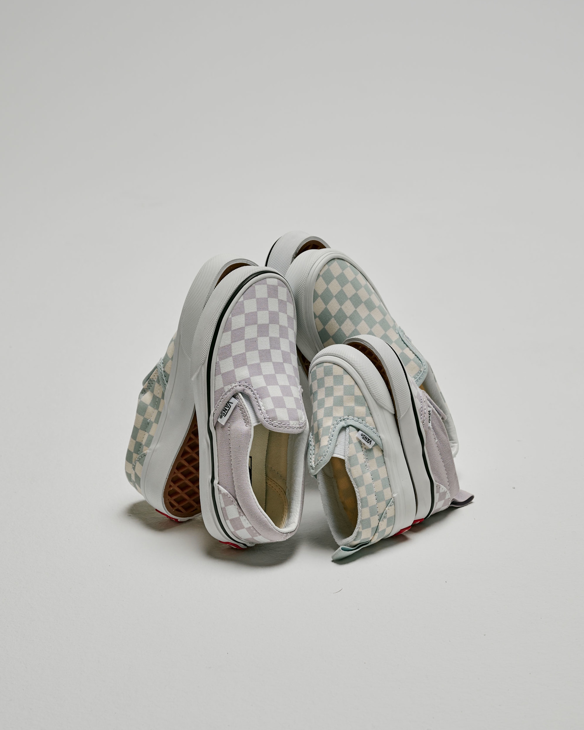 Chaussure Classic SlipOn Checkerboard  Petits enfants VANS Checkerboard violet lilas brume ALT5