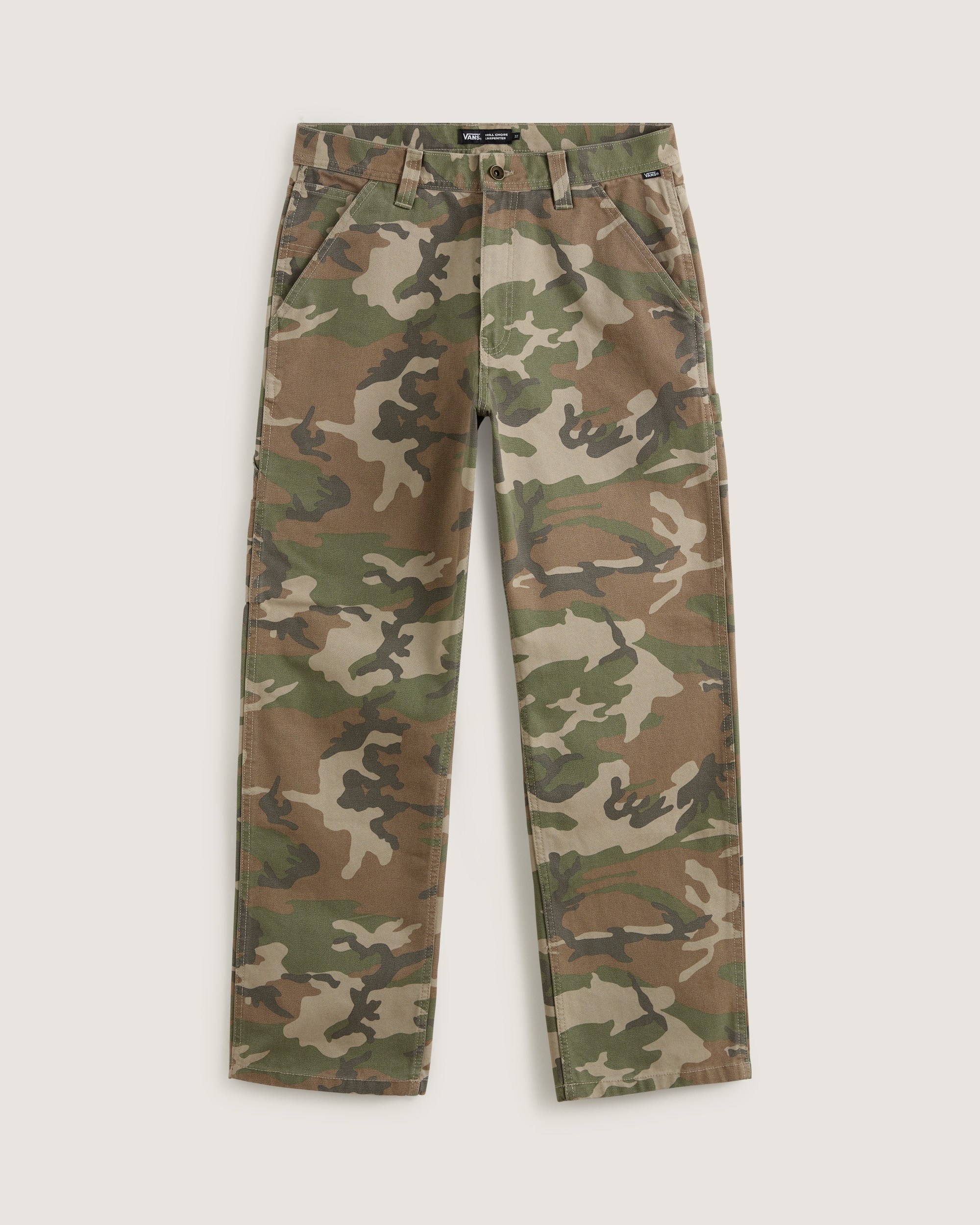 Drill Chore Carpenter Loose Denim Pants VANS Vintage Camo Black ALT1